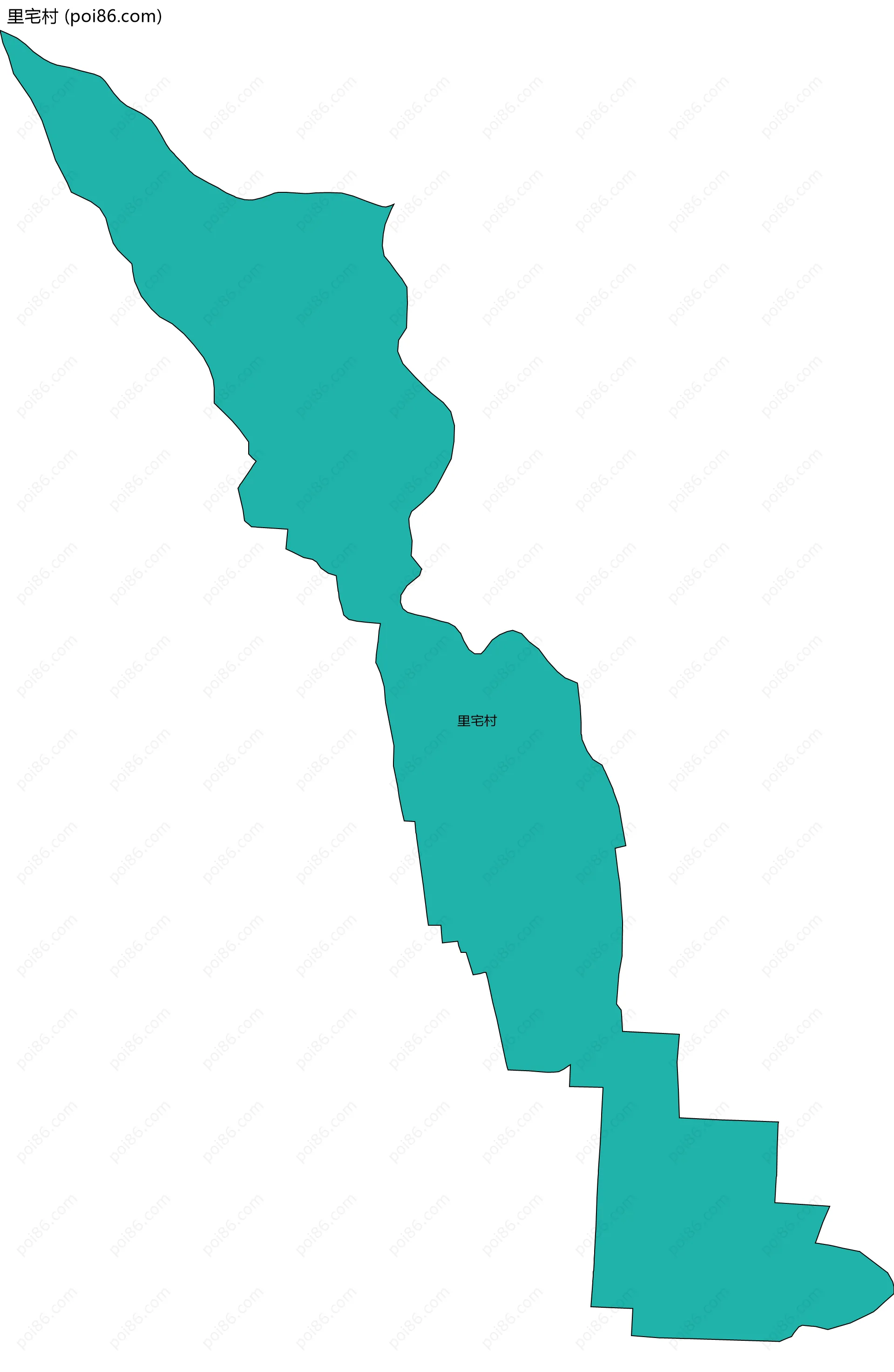 里宅村边界地图