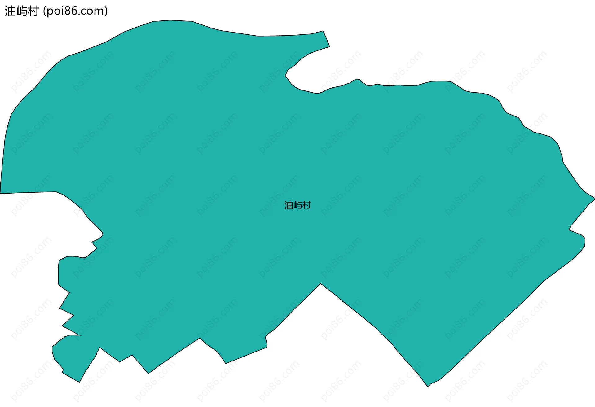 油屿村边界地图