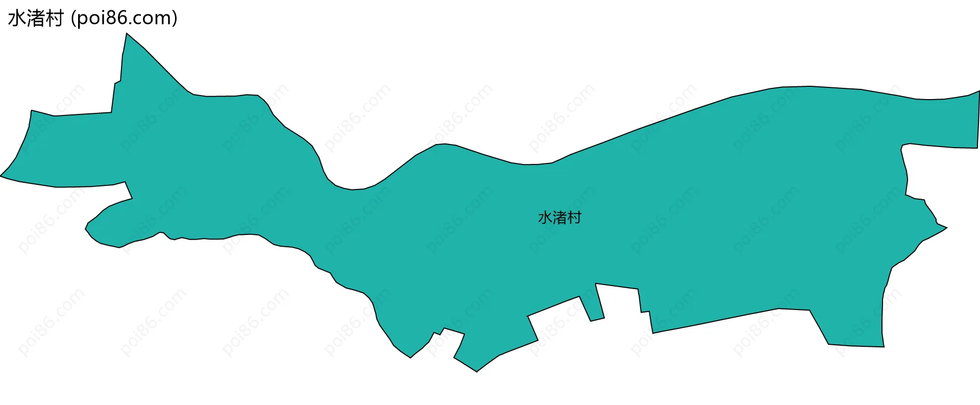 水渚村边界地图