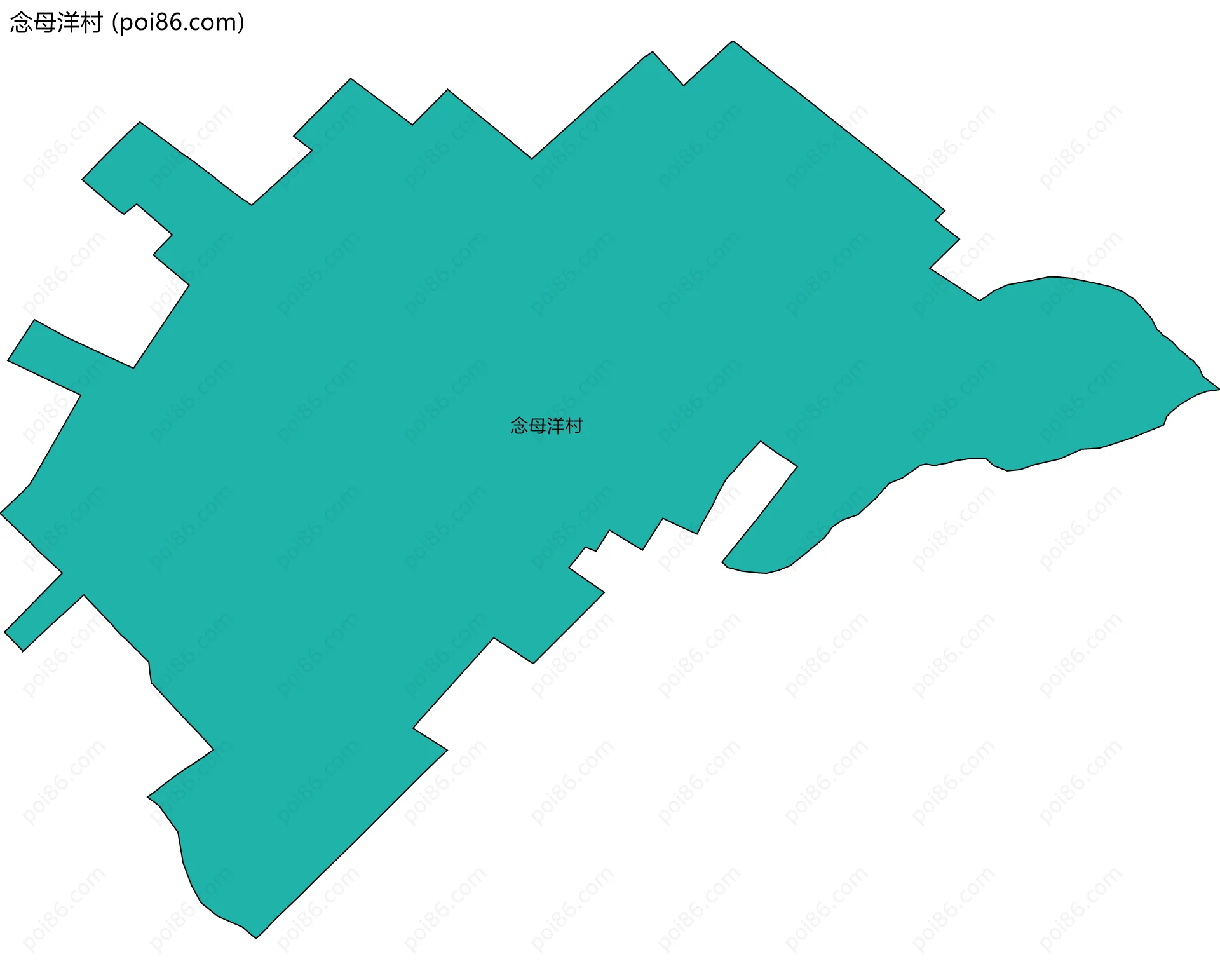 念母洋村边界地图