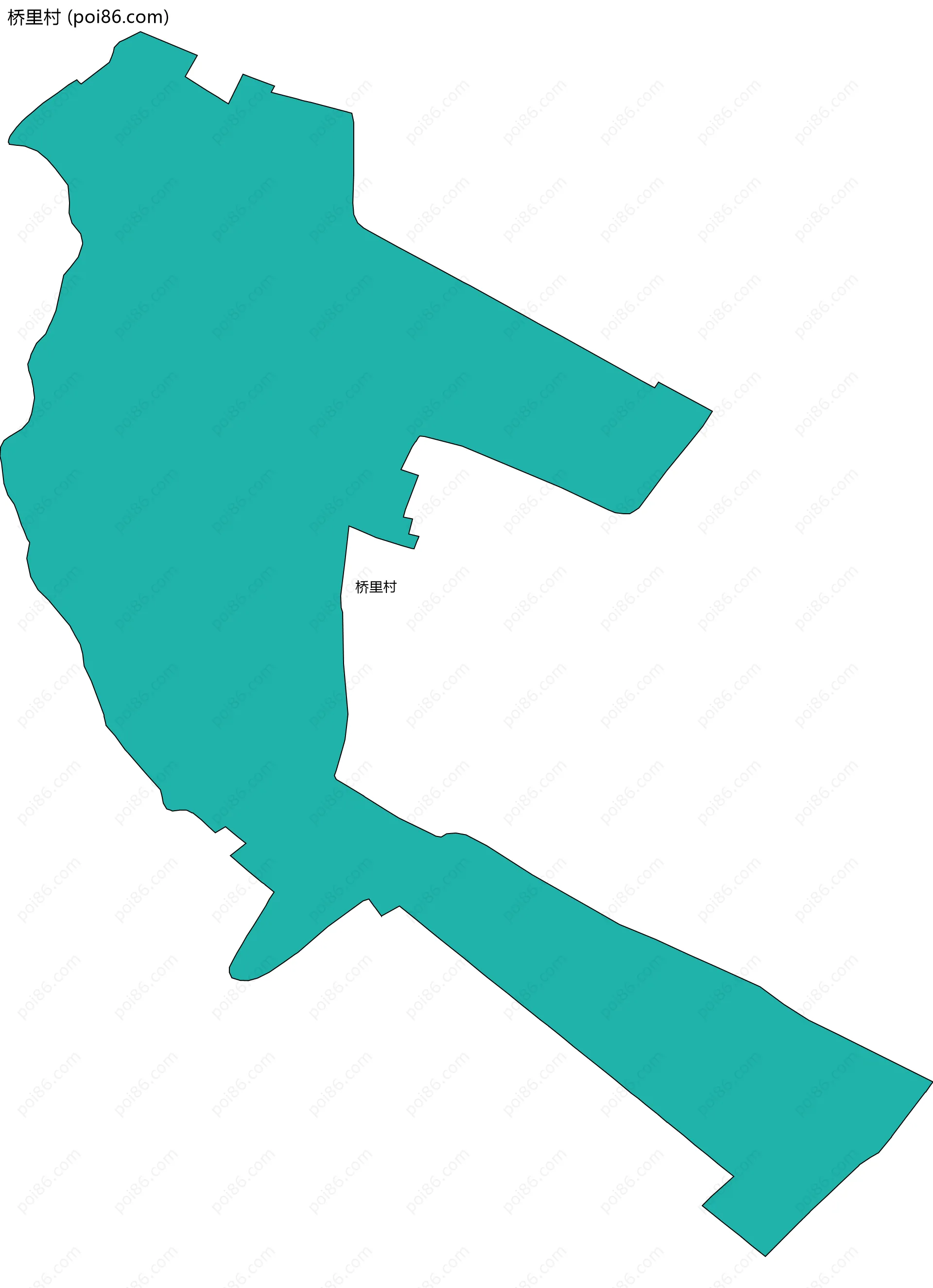 桥里村边界地图