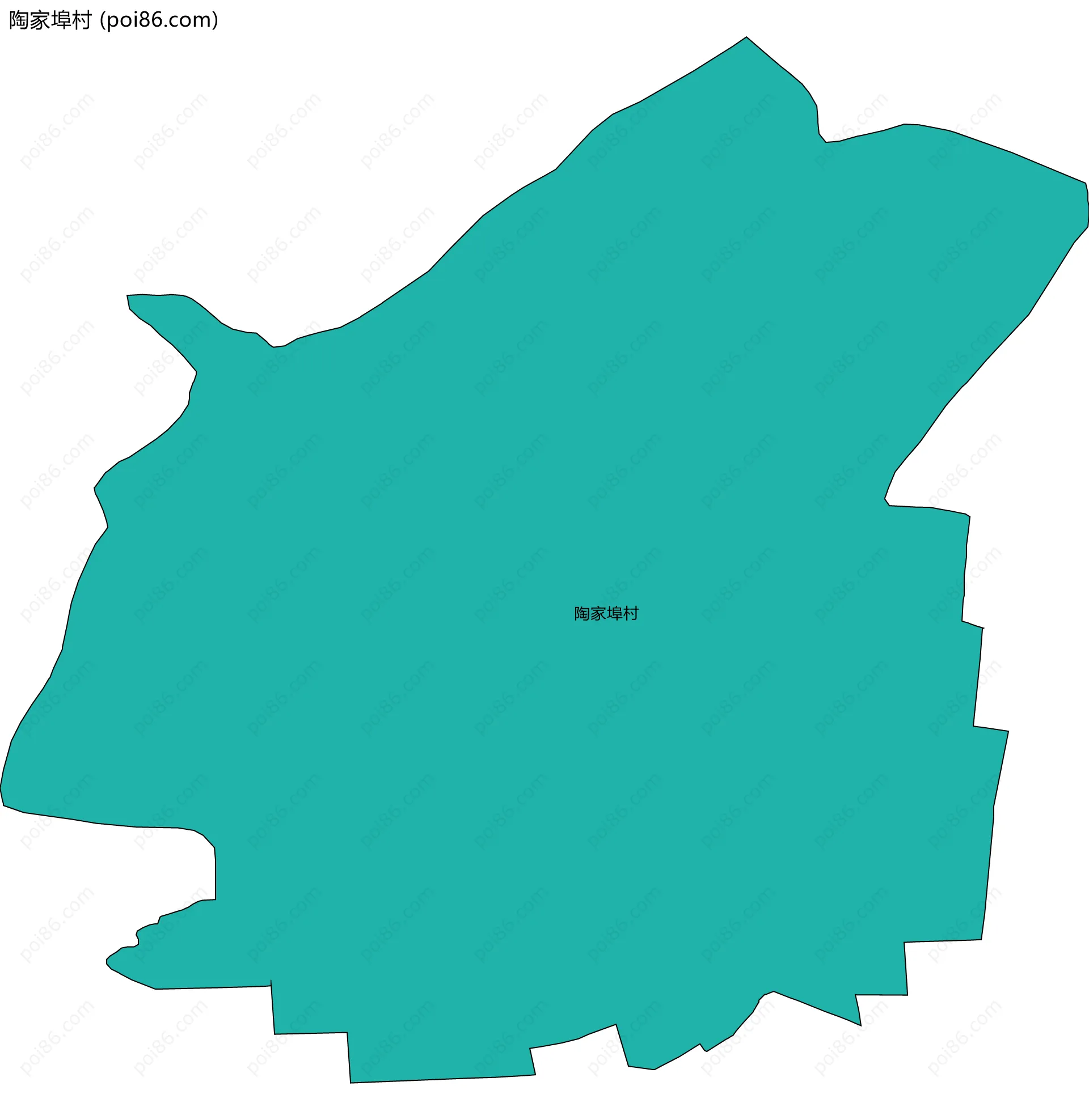 陶家埠村边界地图