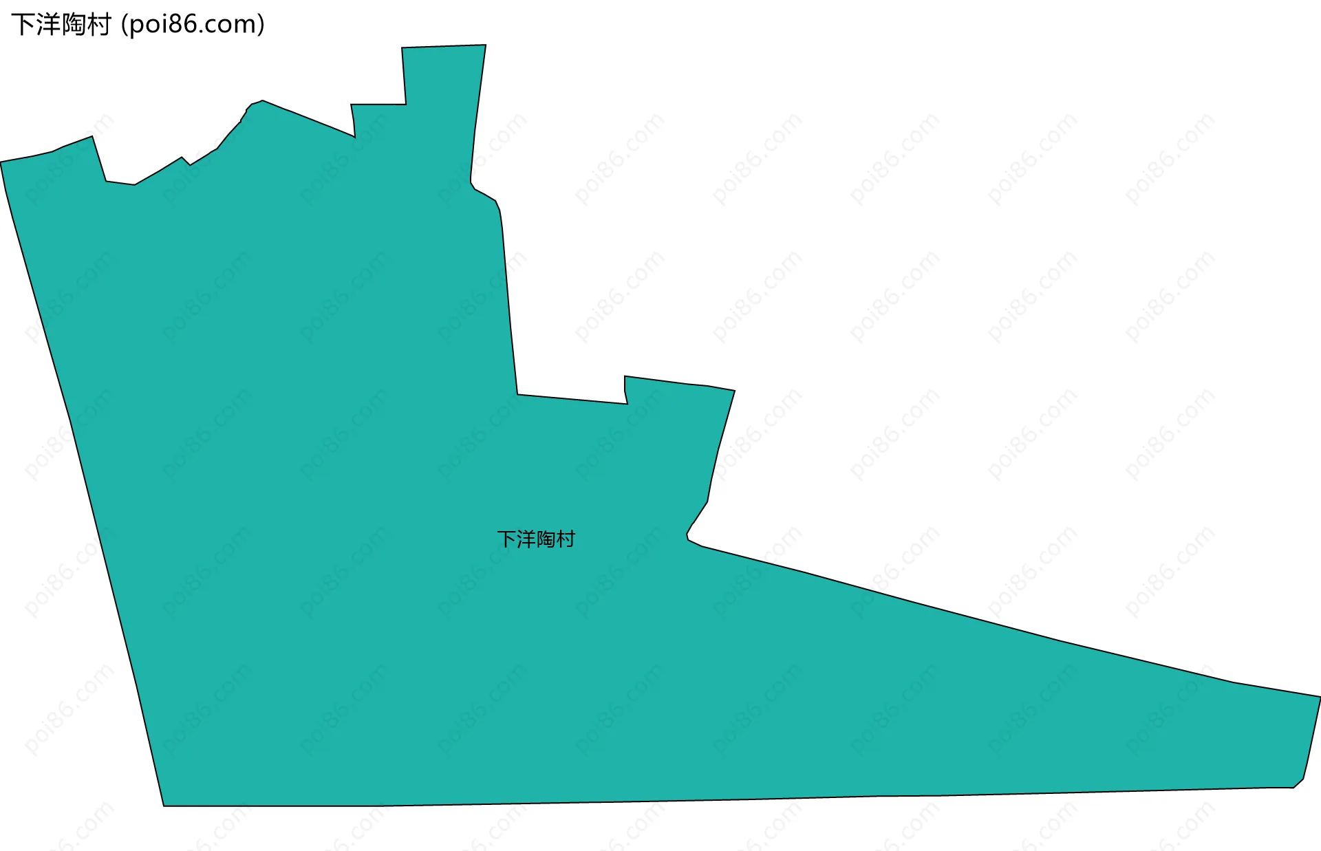 下洋陶村边界地图