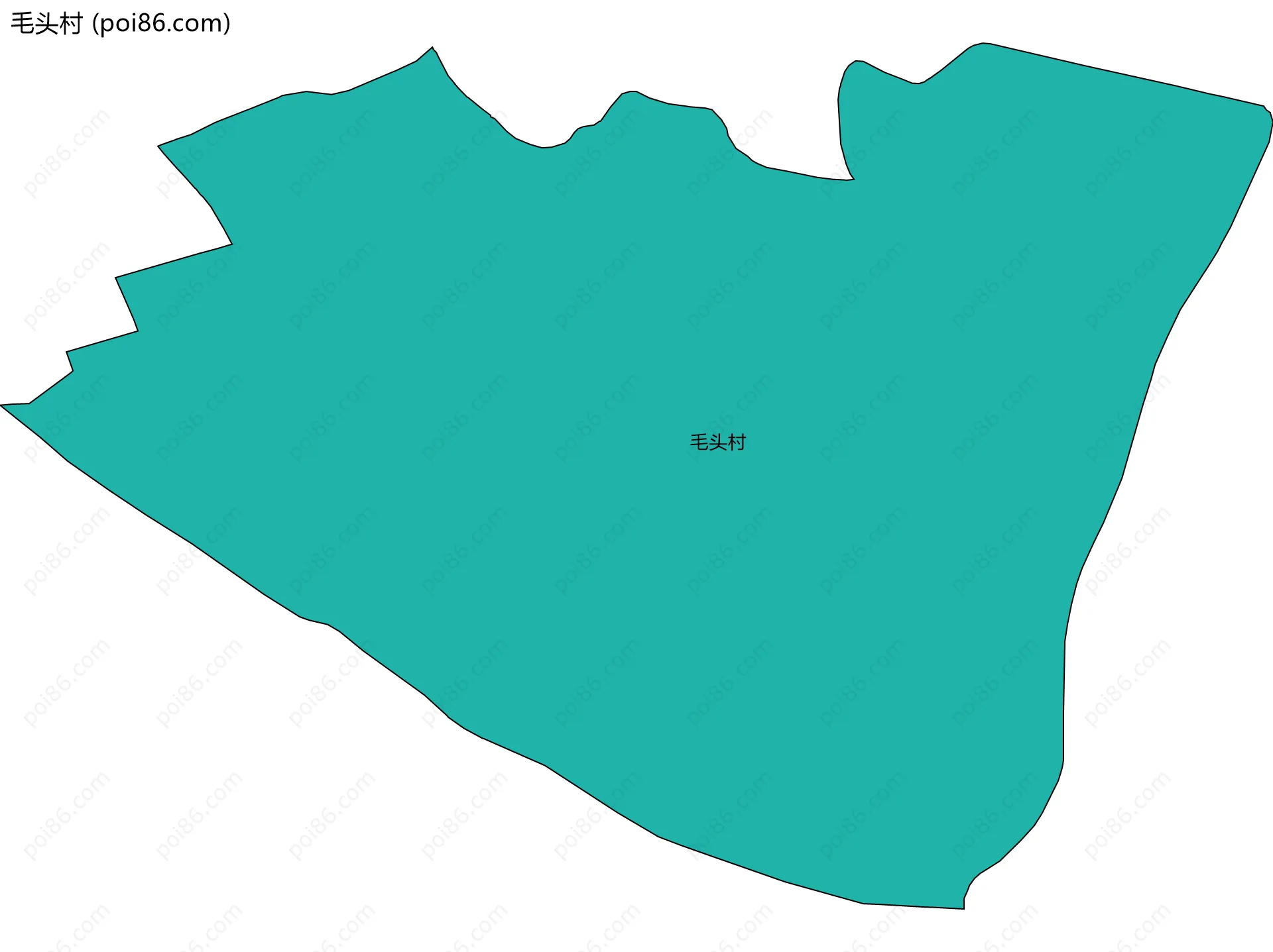 毛头村边界地图