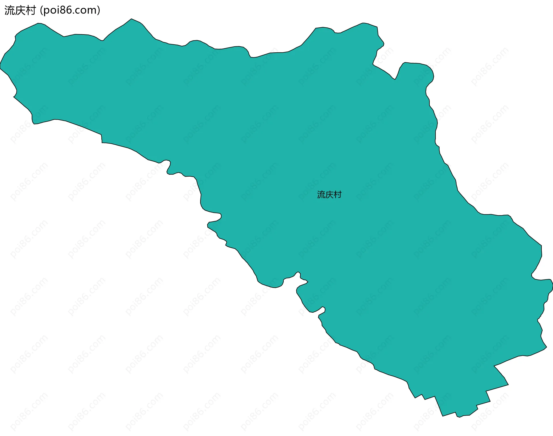 流庆村边界地图
