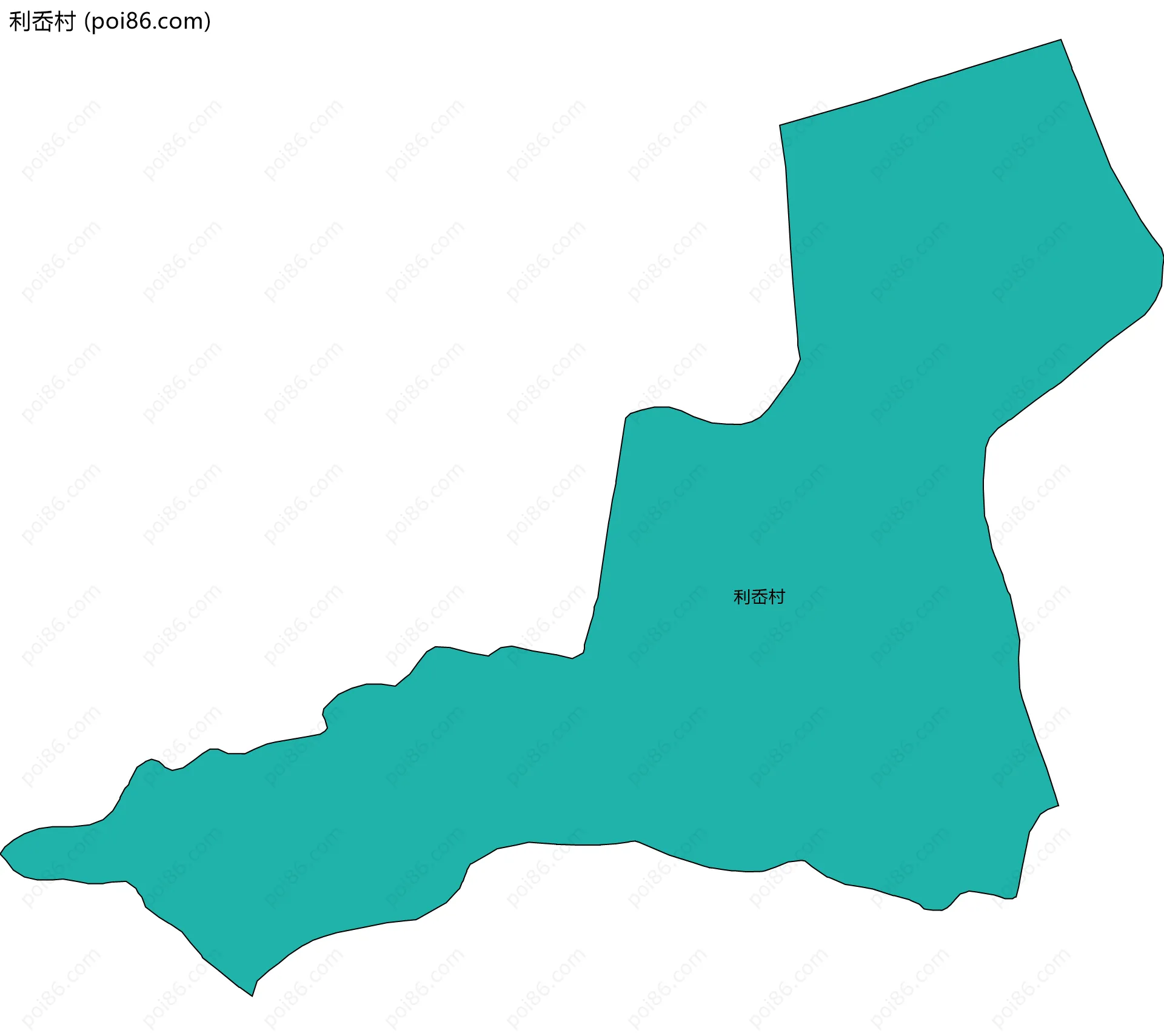 利岙村边界地图