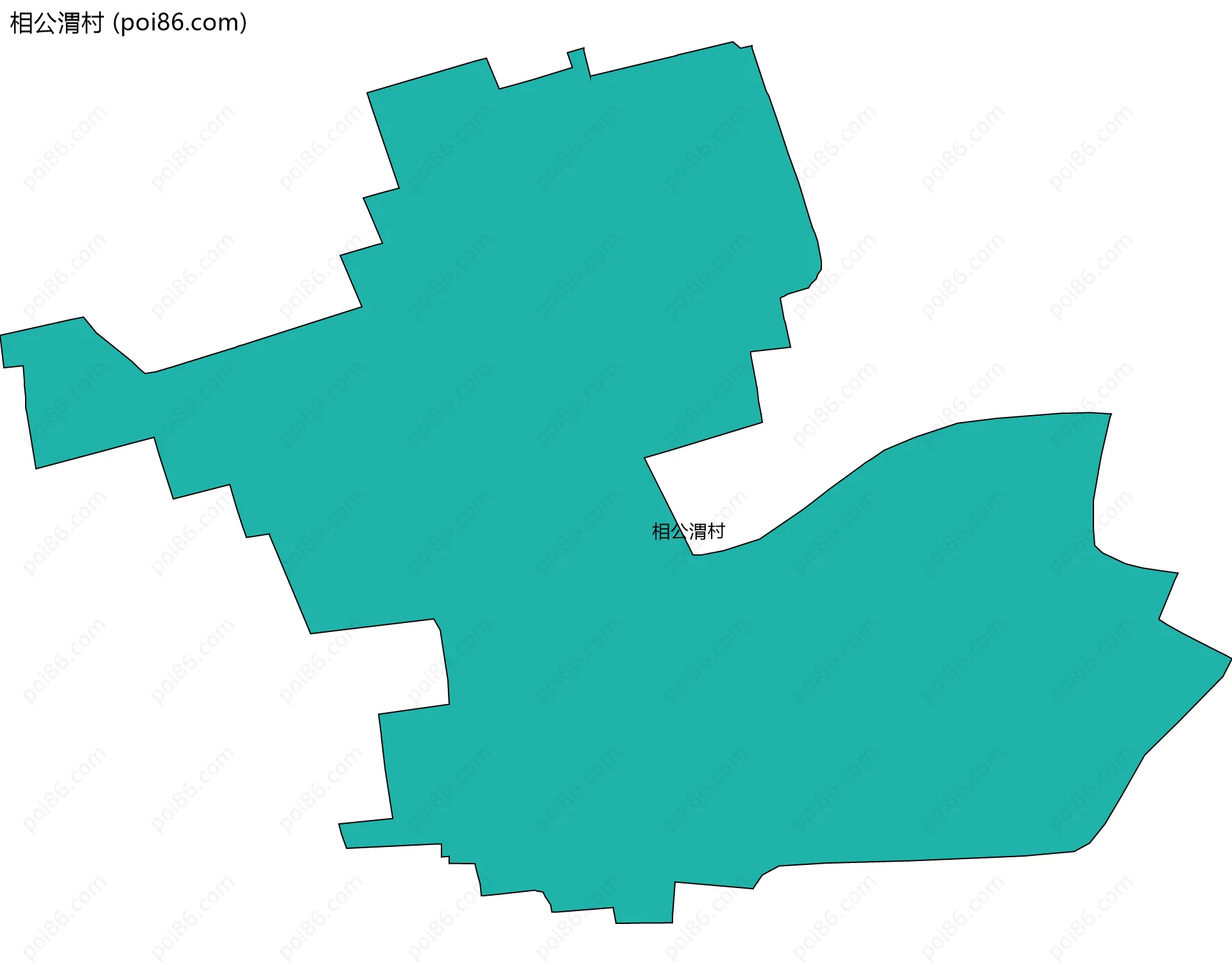 相公渭村边界地图