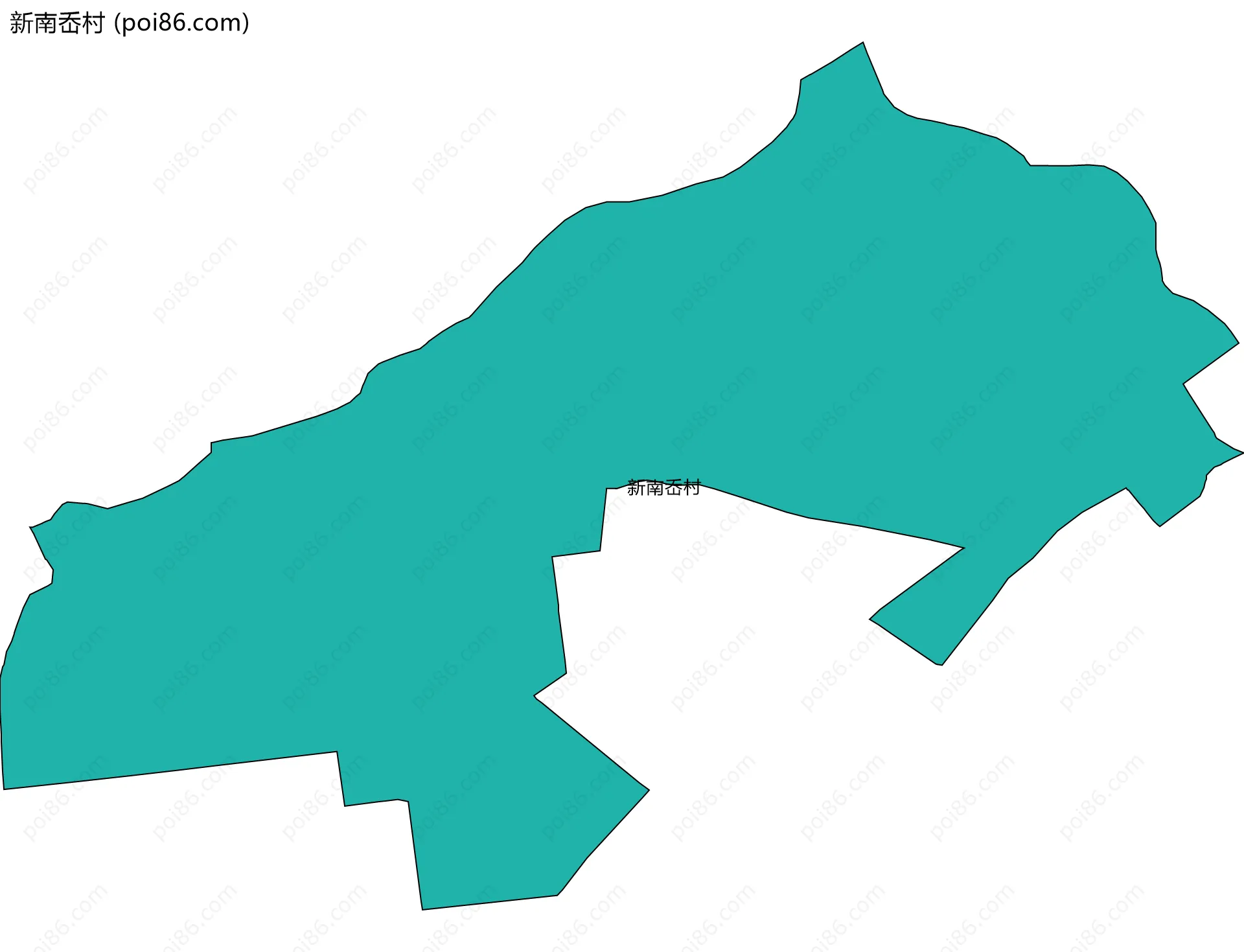 新南岙村边界地图