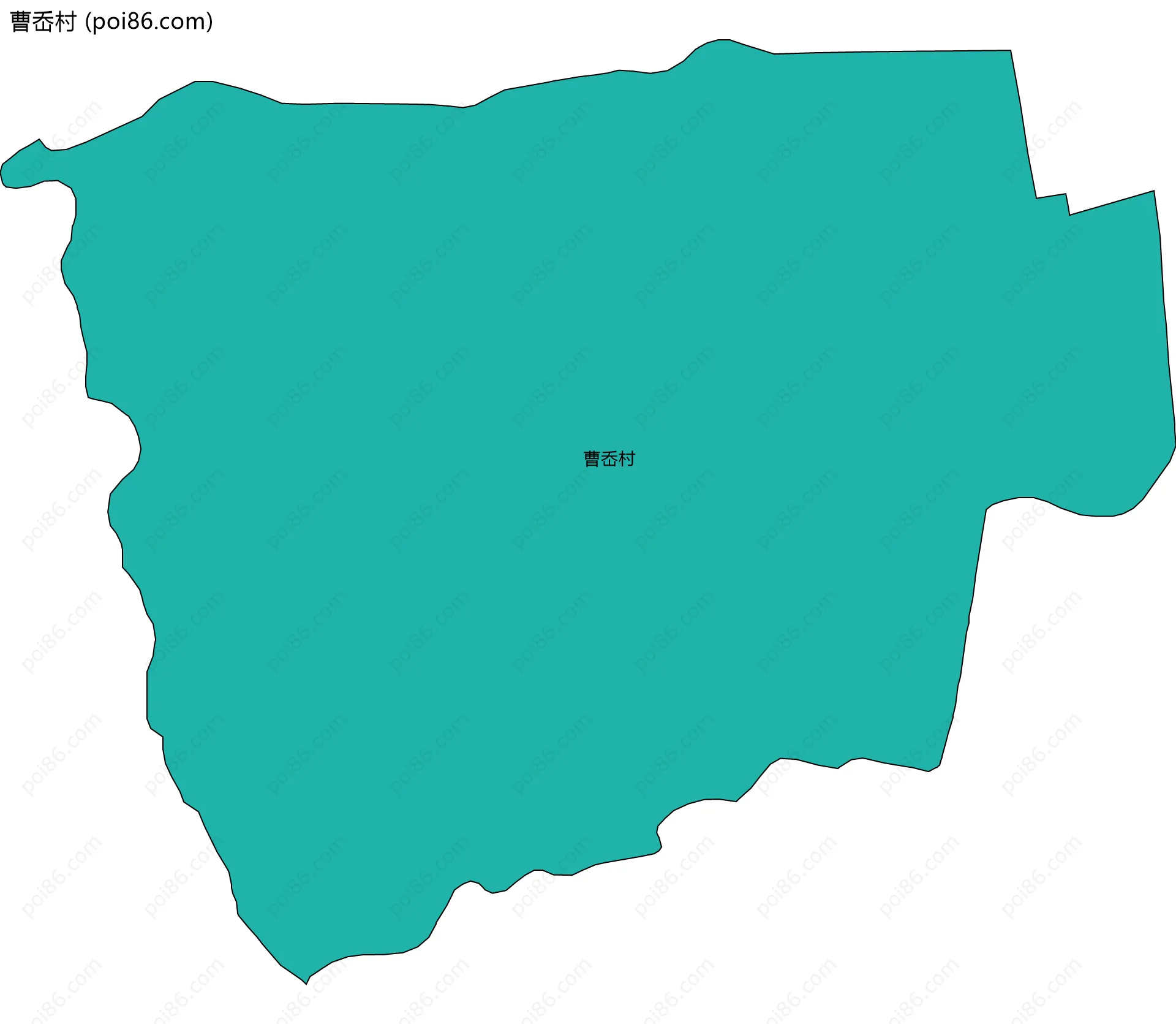 曹岙村边界地图