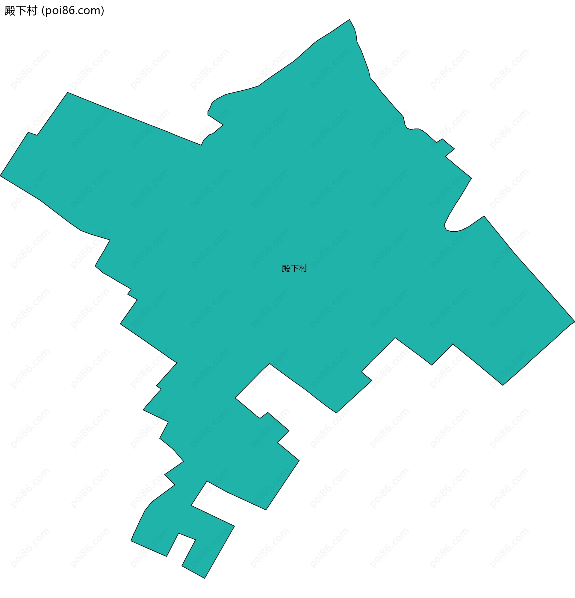 殿下村边界地图