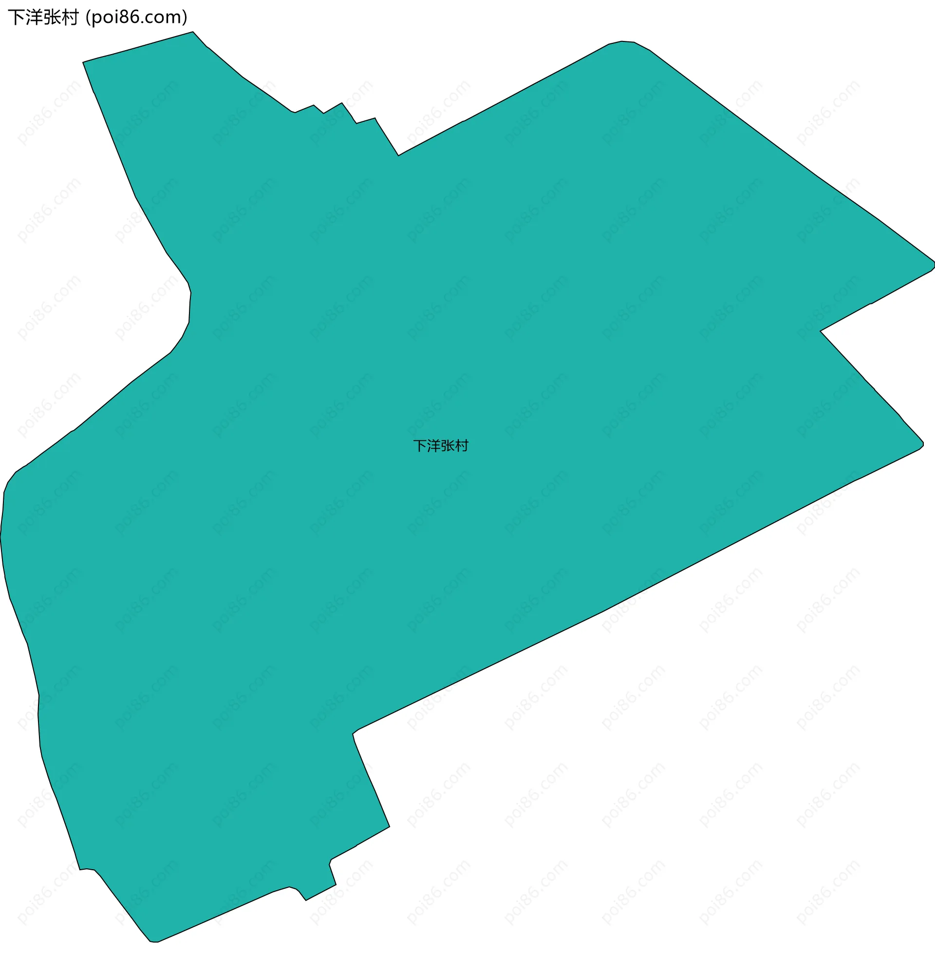 下洋张村边界地图