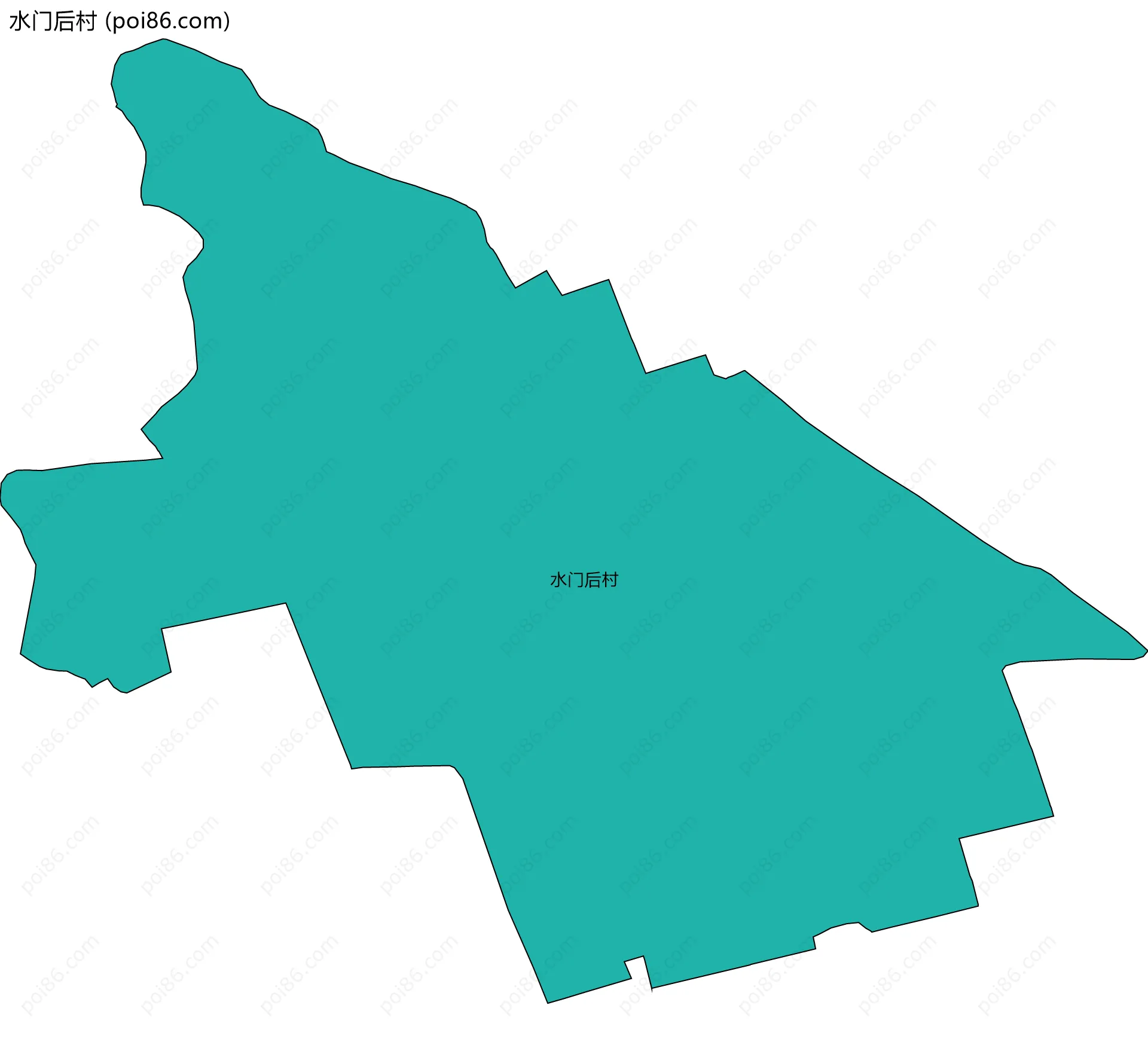 水门后村边界地图