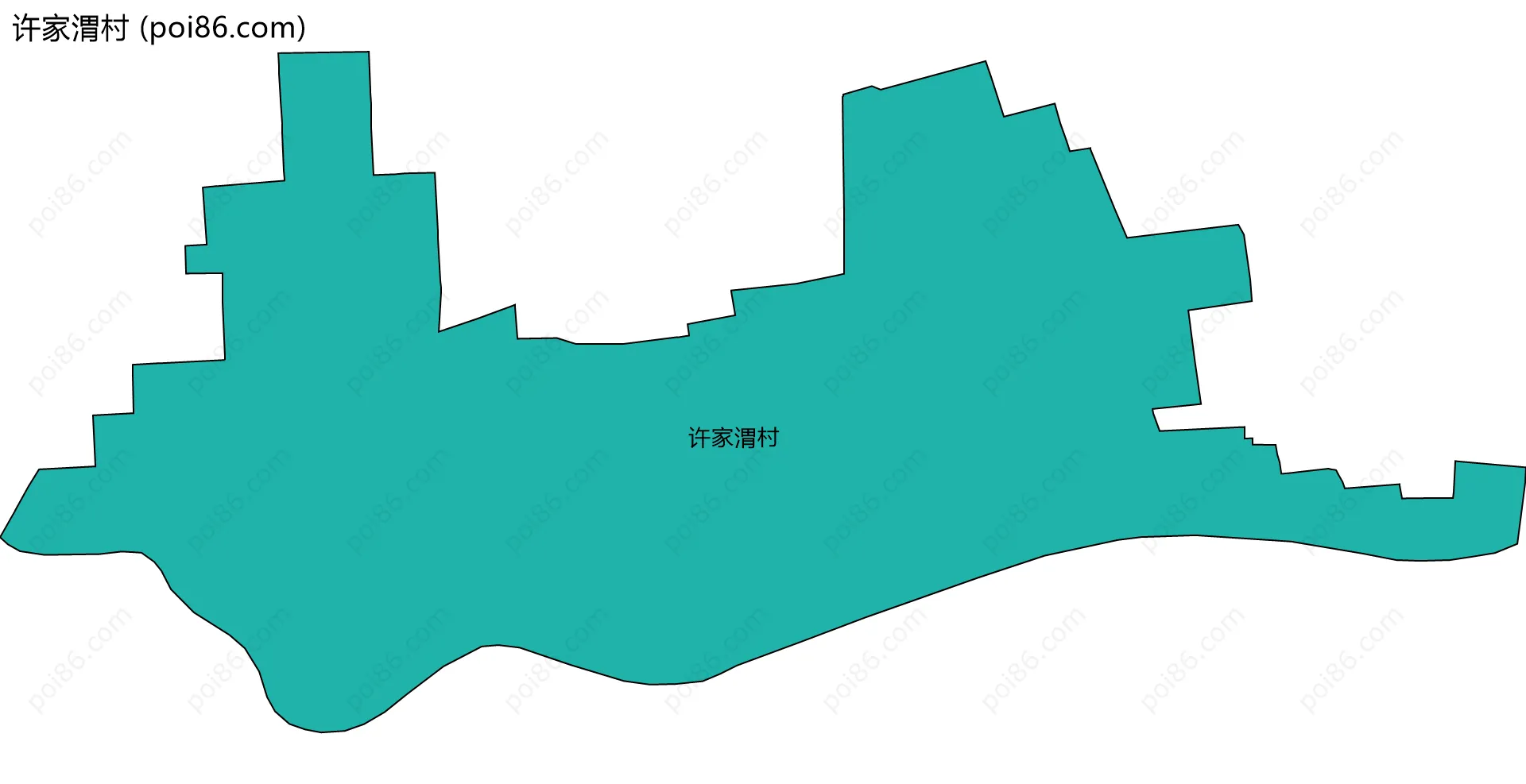 许家渭村边界地图