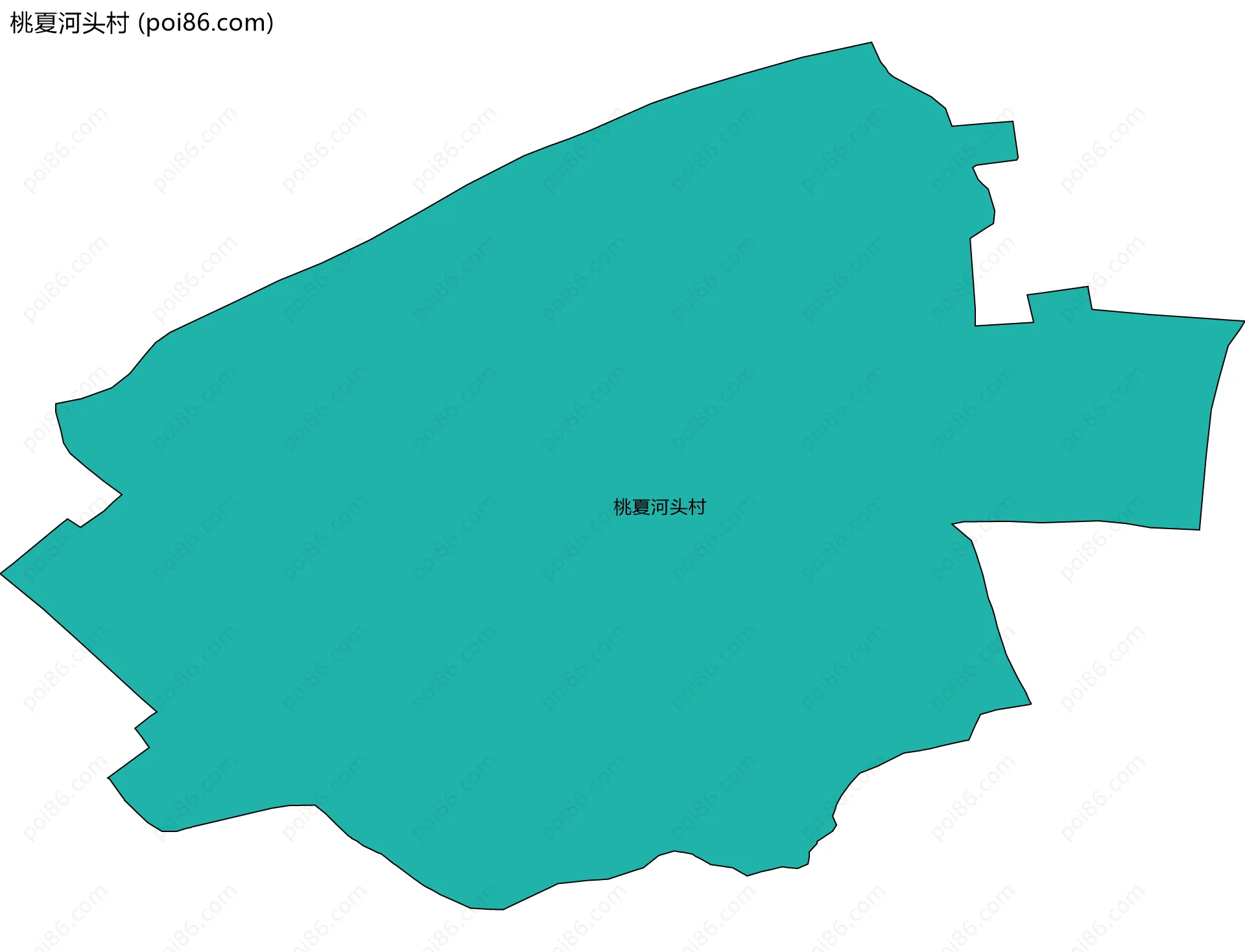 桃夏河头村边界地图