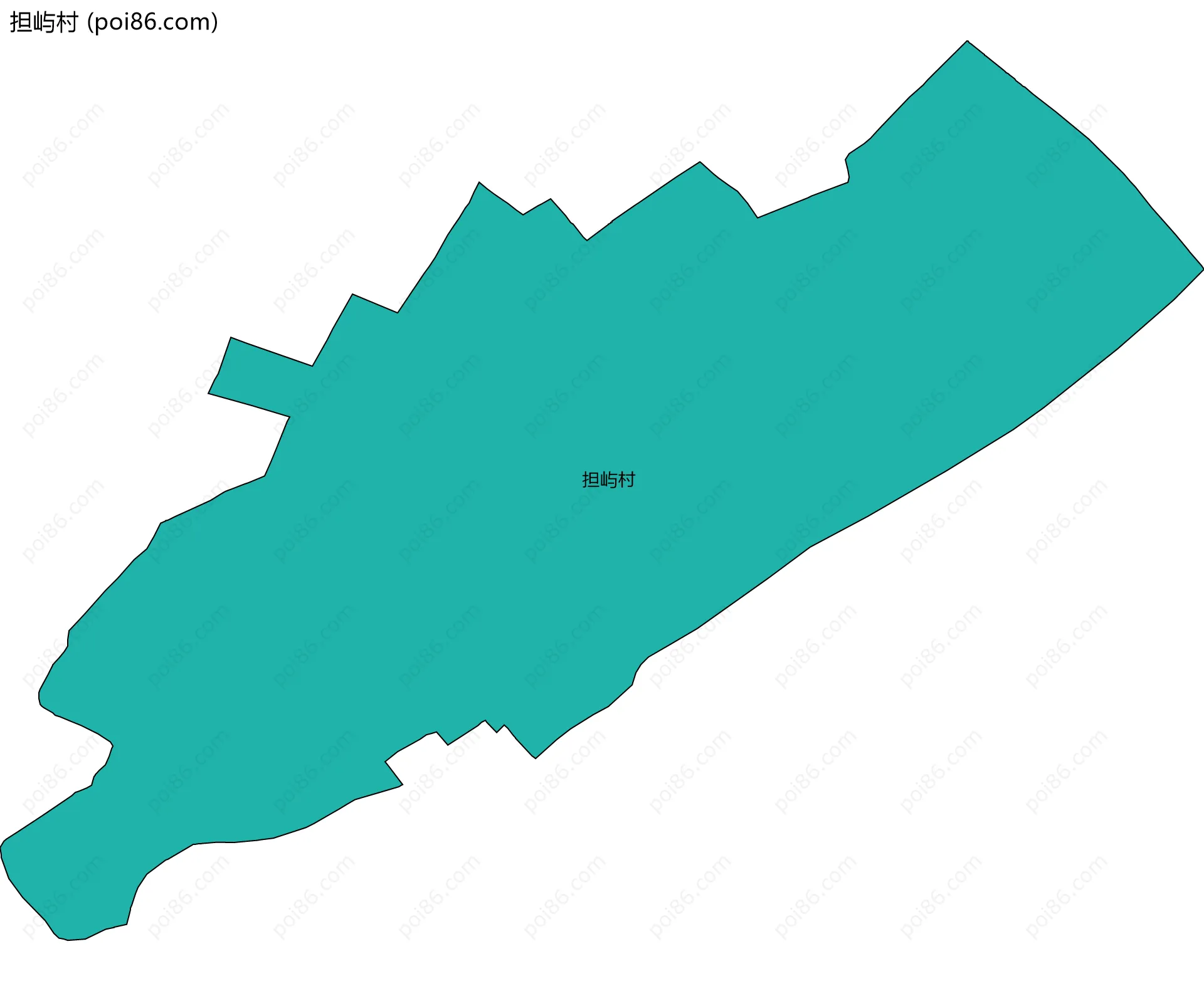 担屿村边界地图