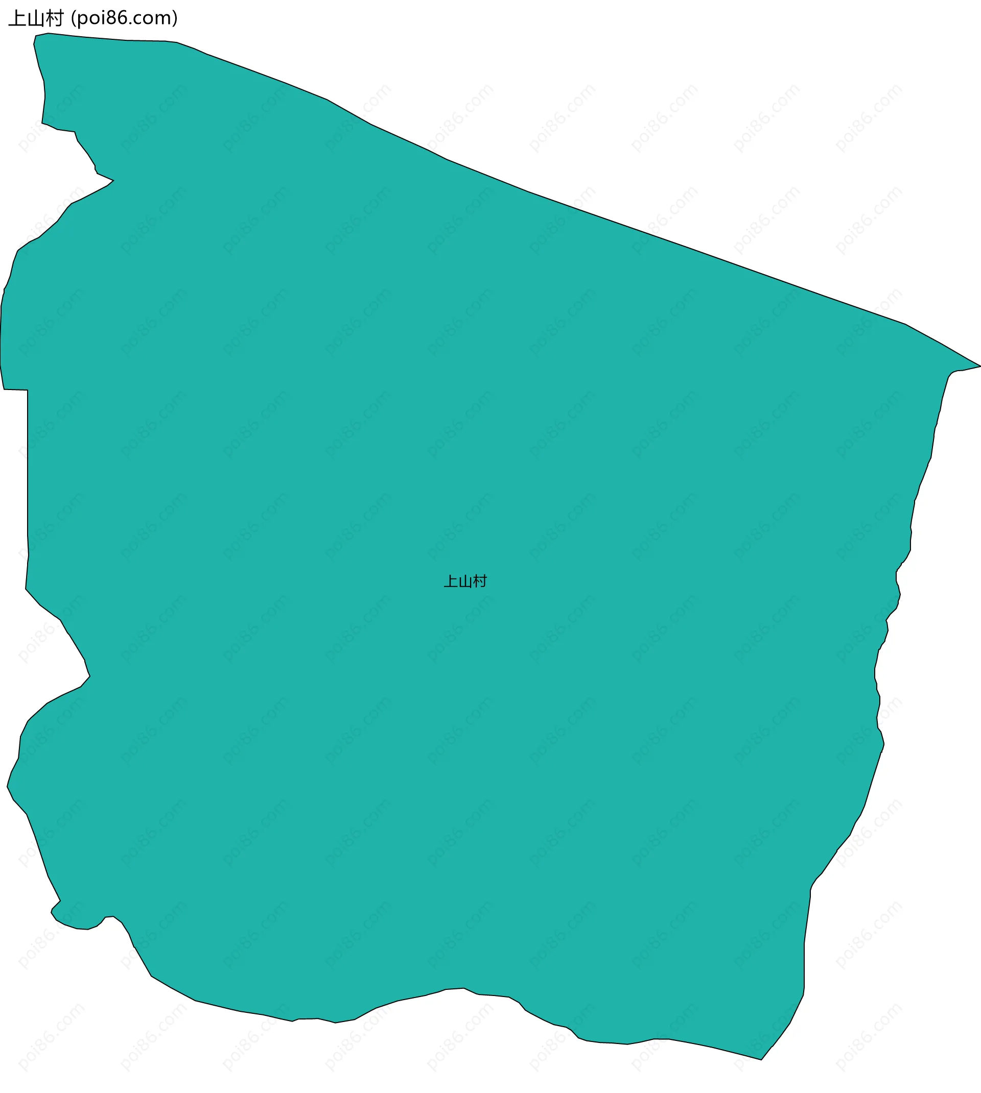 上山村边界地图