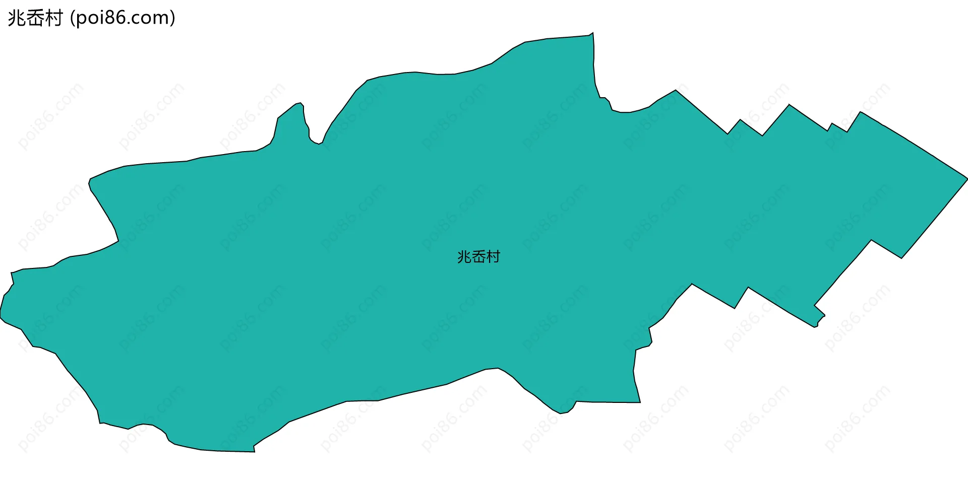 兆岙村边界地图