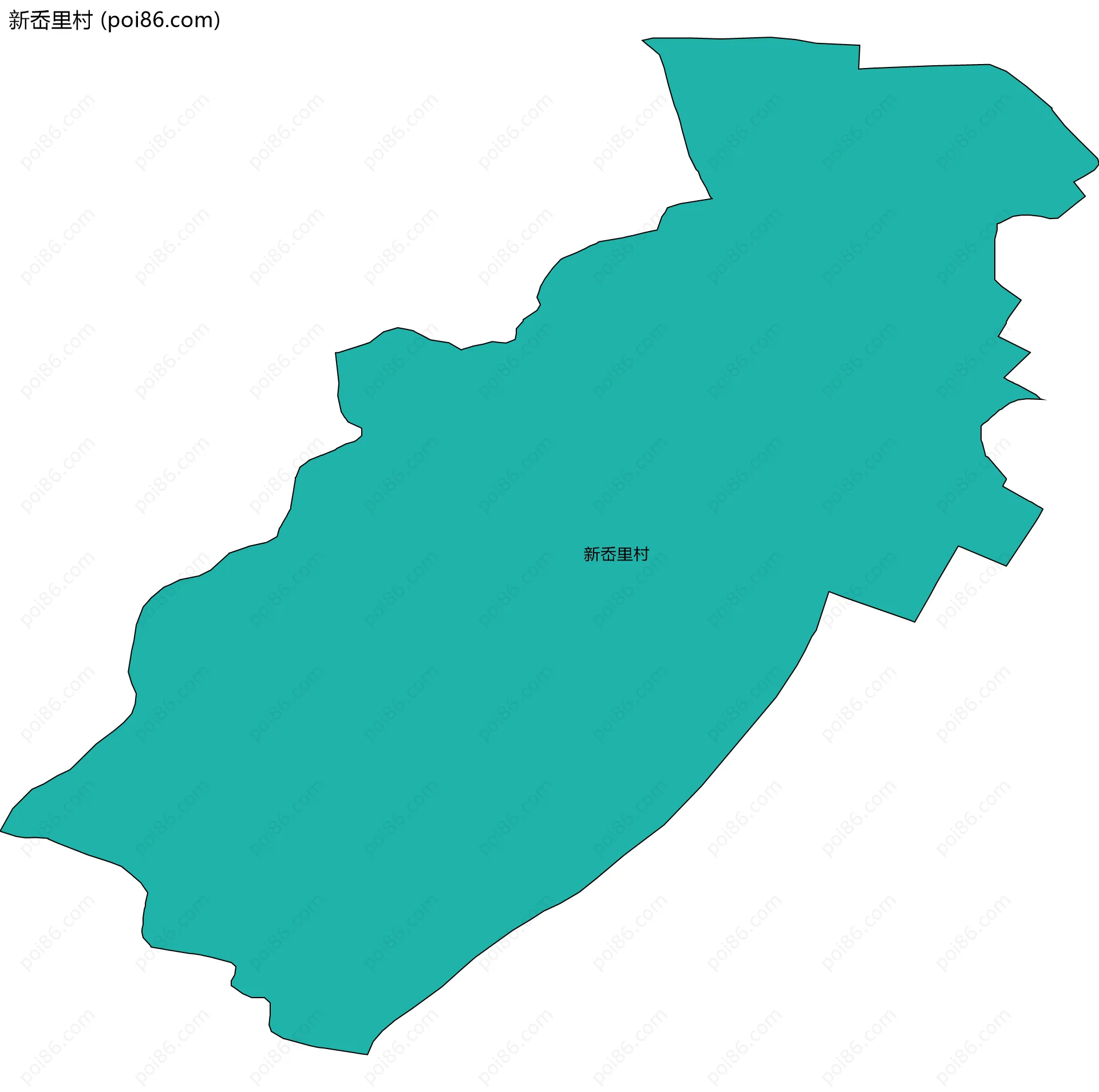 新岙里村边界地图