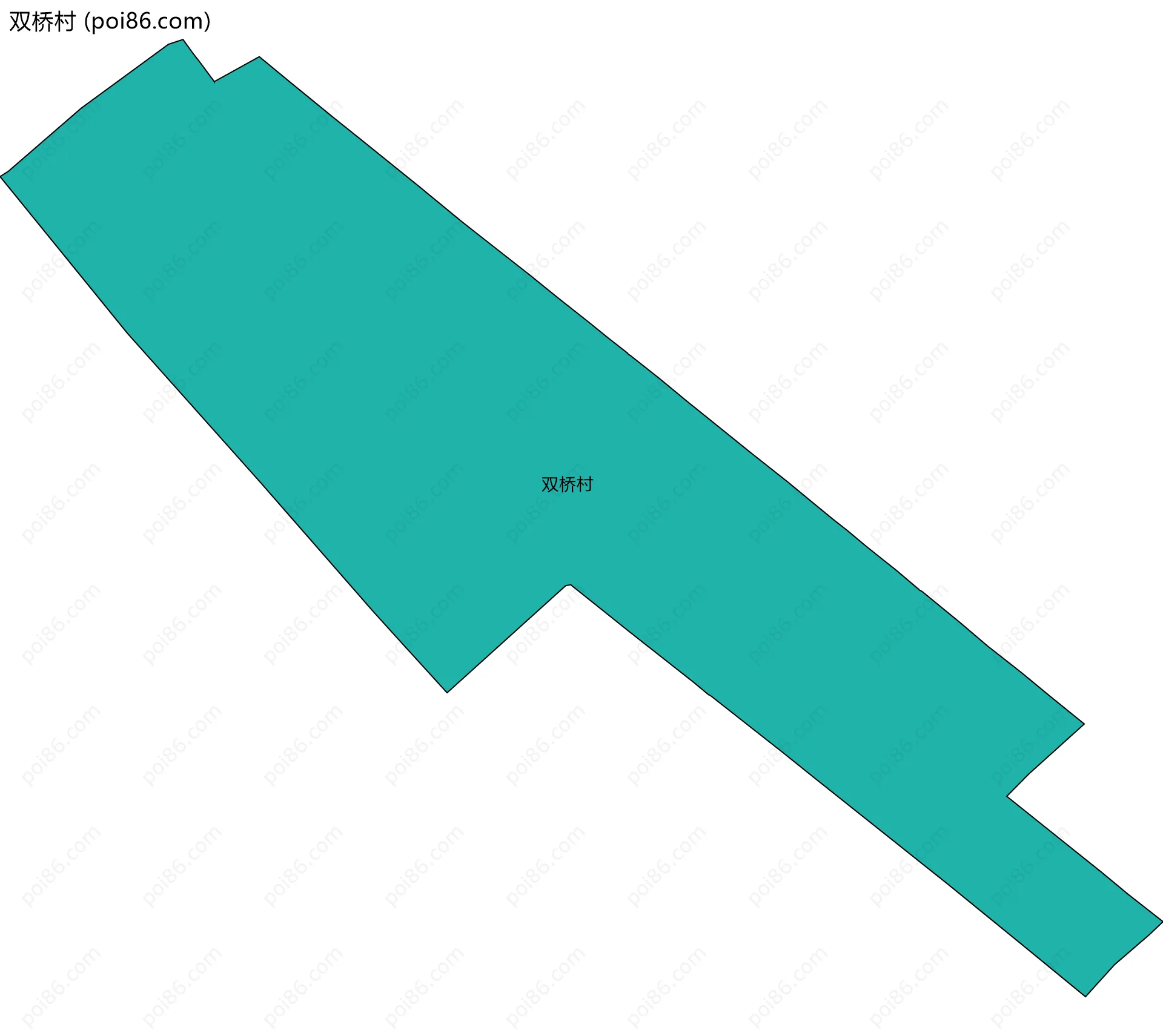 双桥村边界地图
