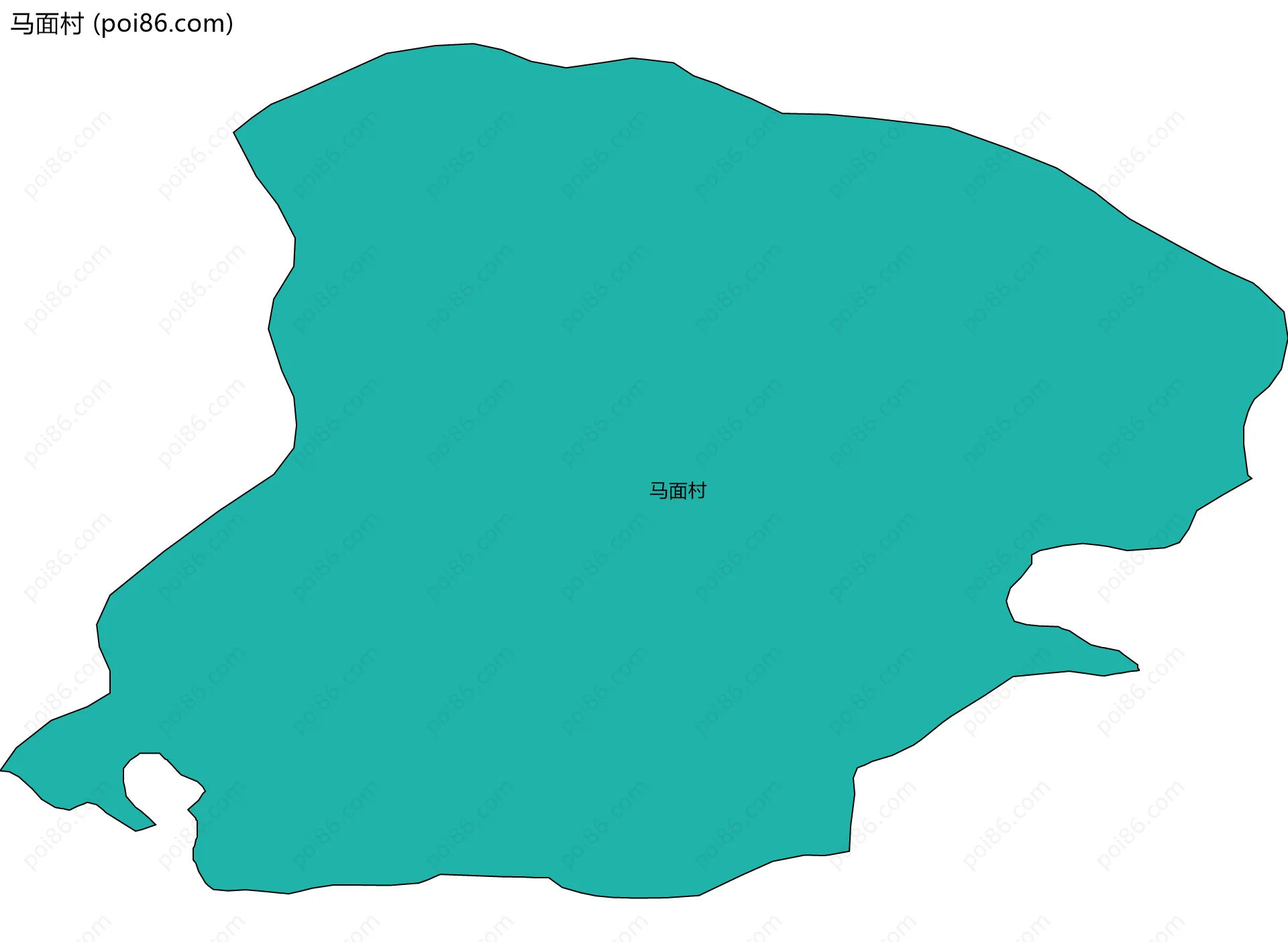 马面村边界地图