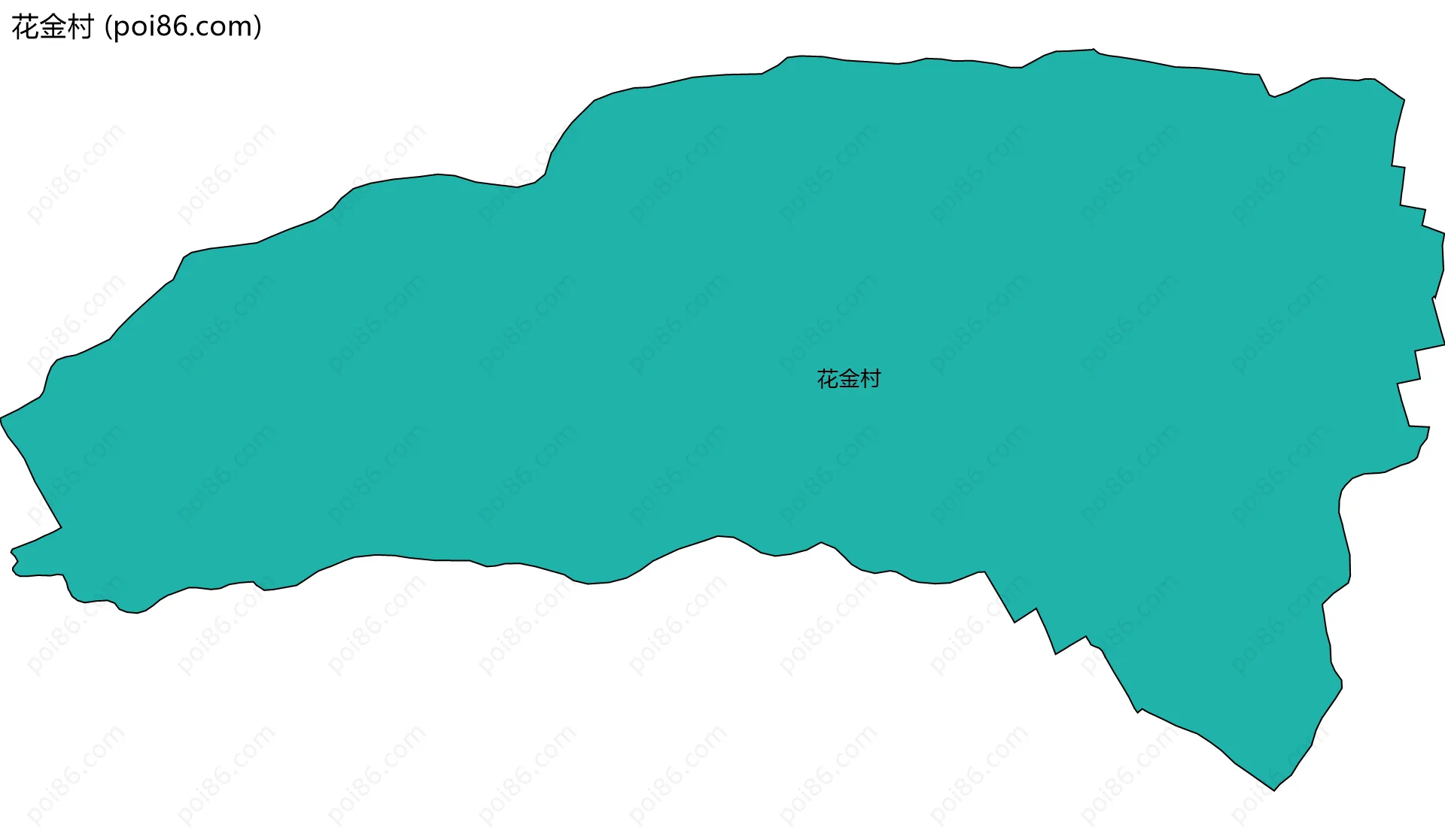 花金村边界地图