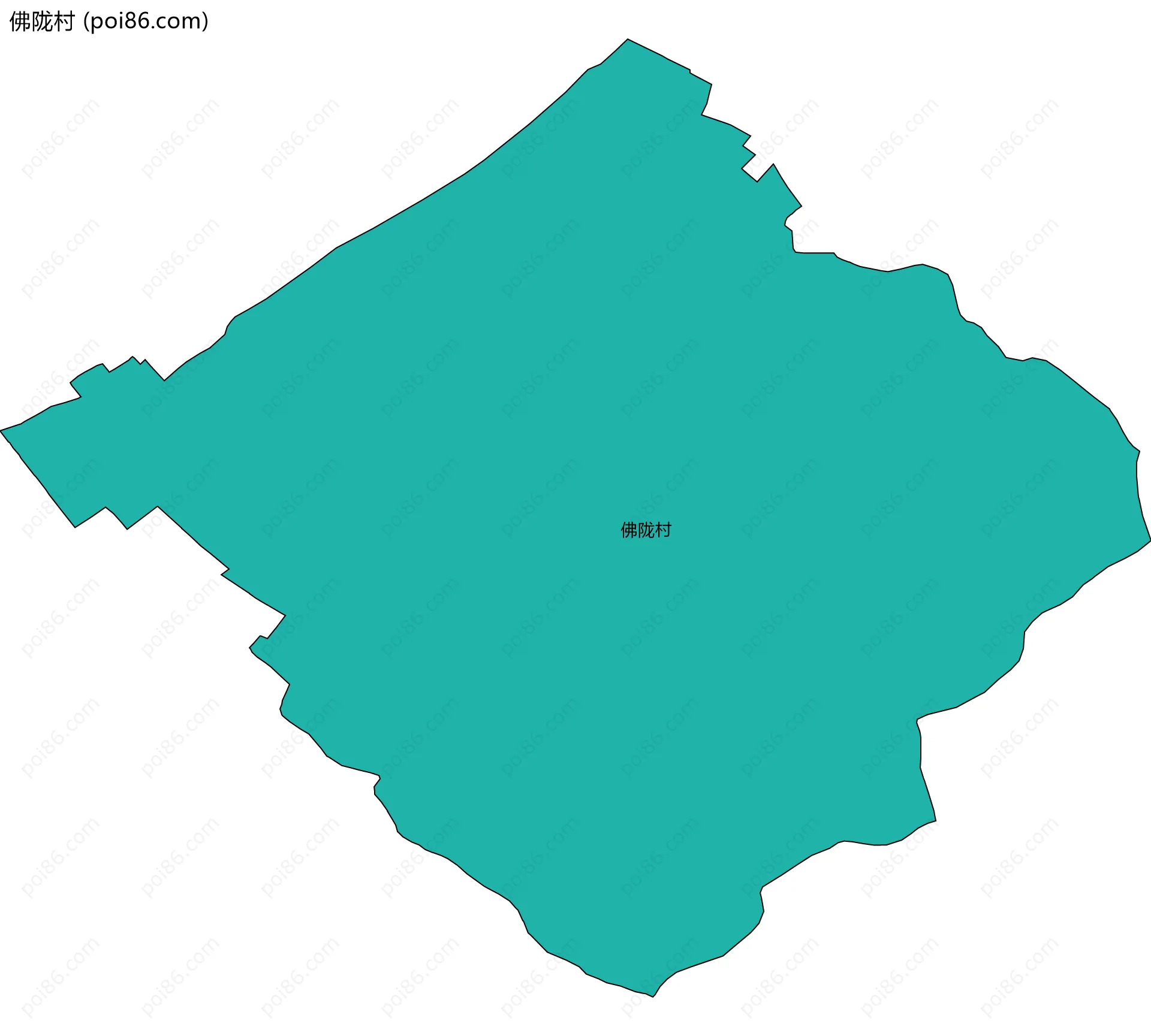 佛陇村边界地图