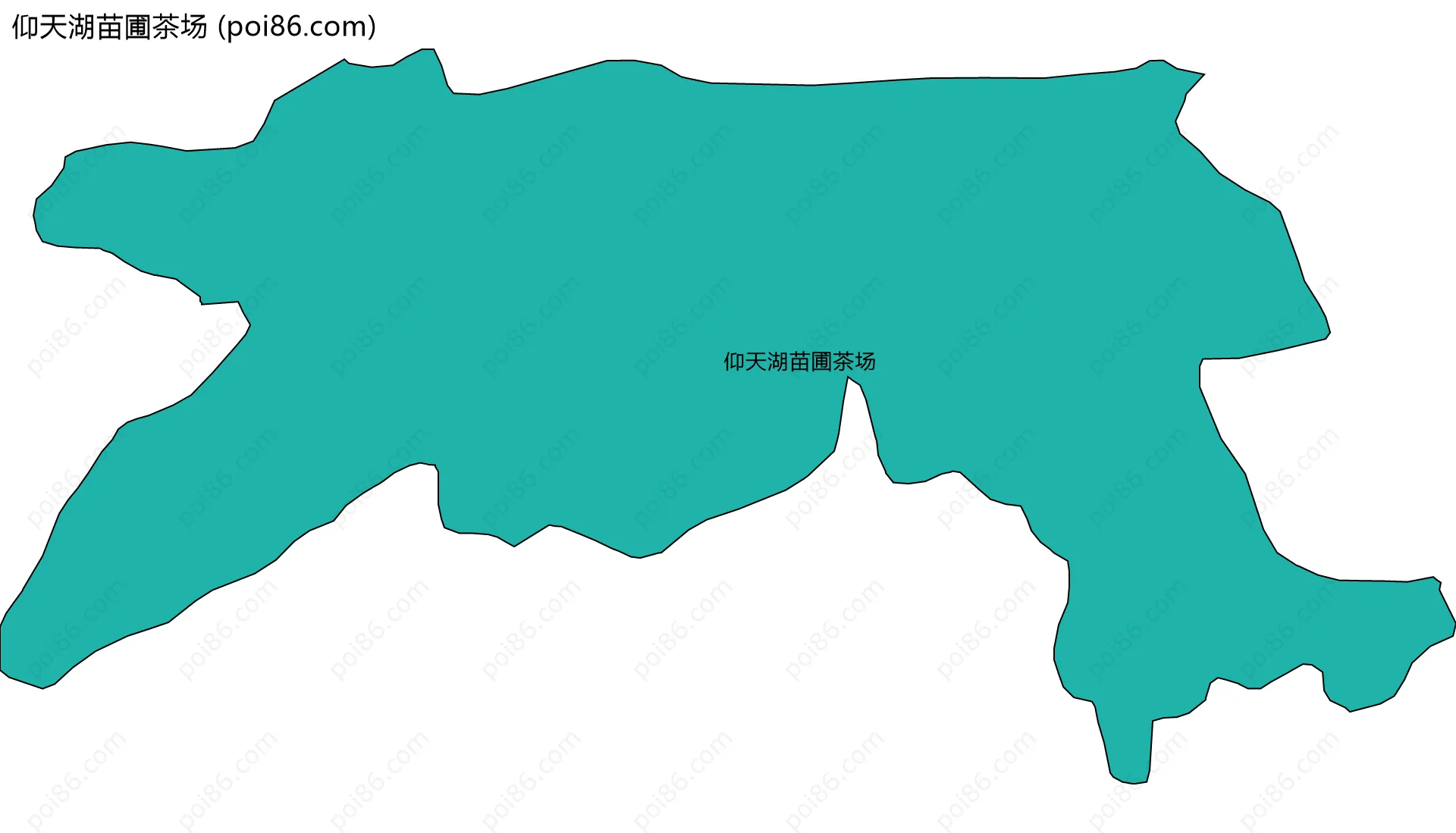 仰天湖苗圃茶场边界地图