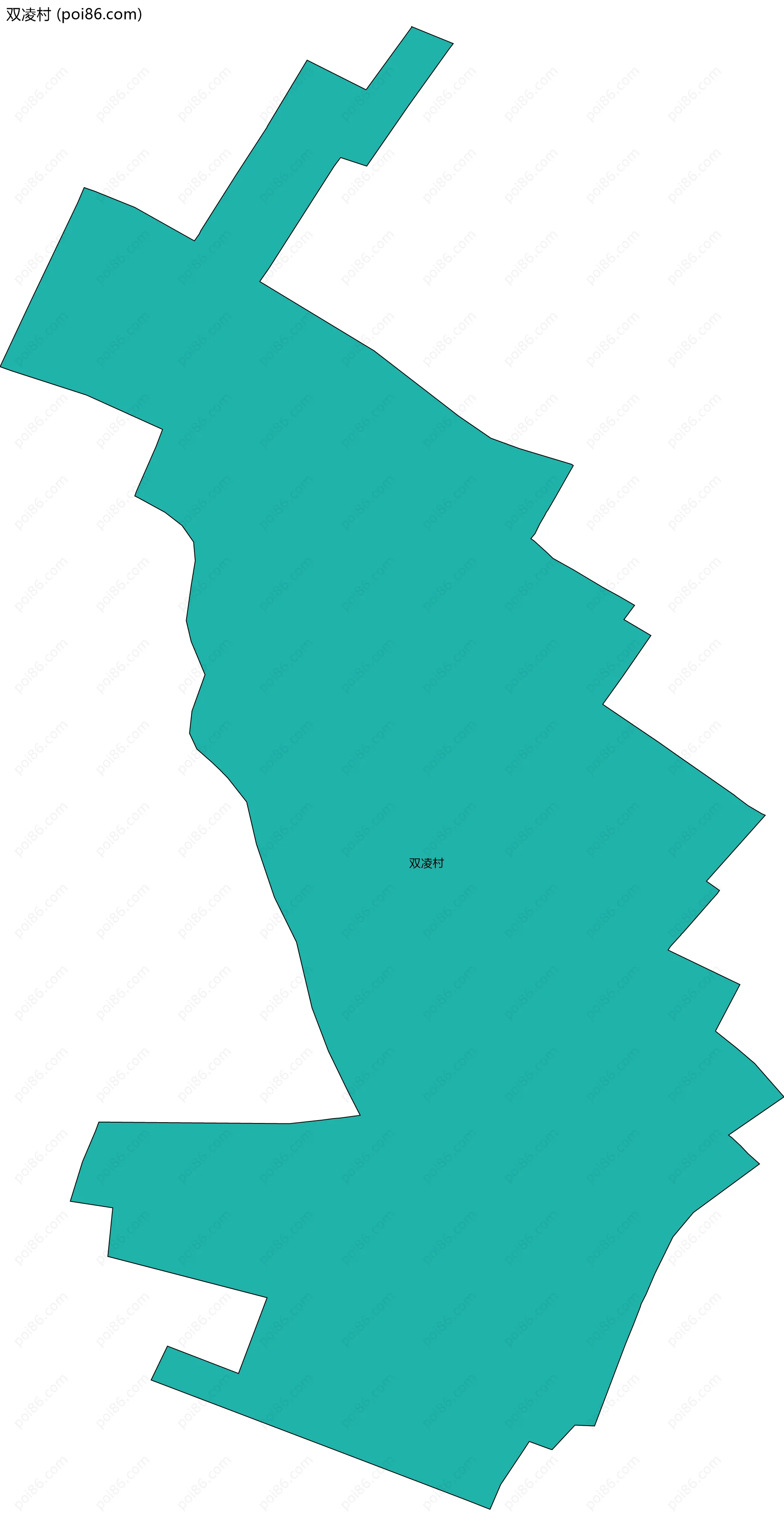 双凌村边界地图