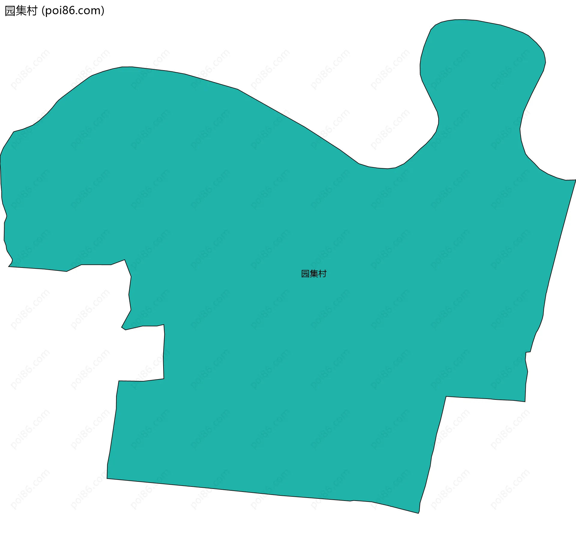 园集村边界地图