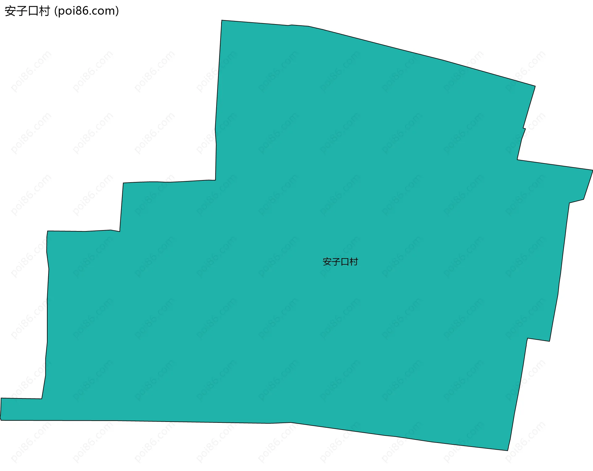 安子口村边界地图