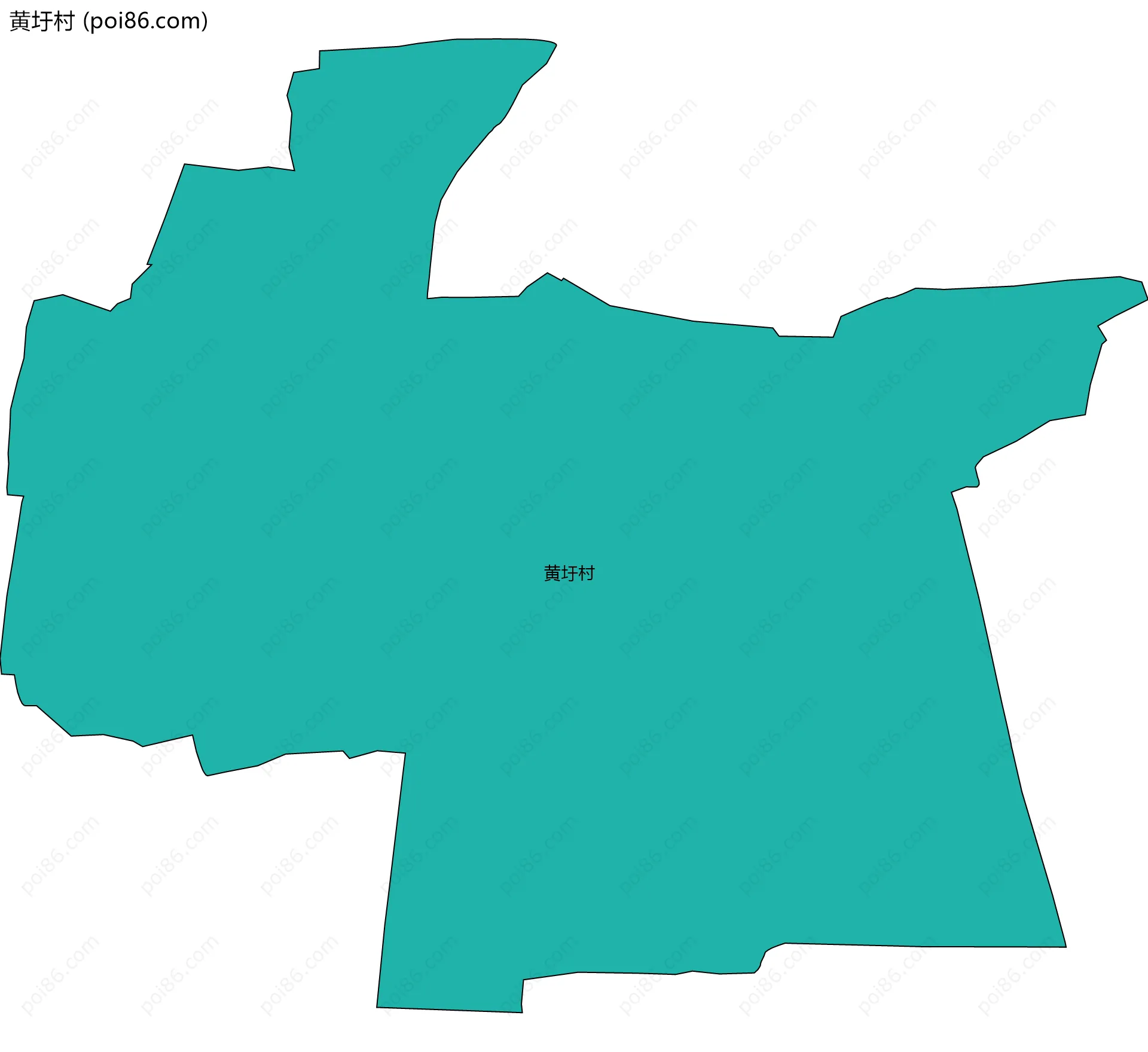 黄圩村边界地图