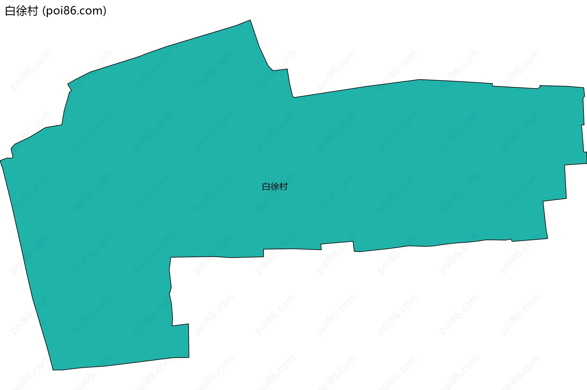 白徐村边界地图