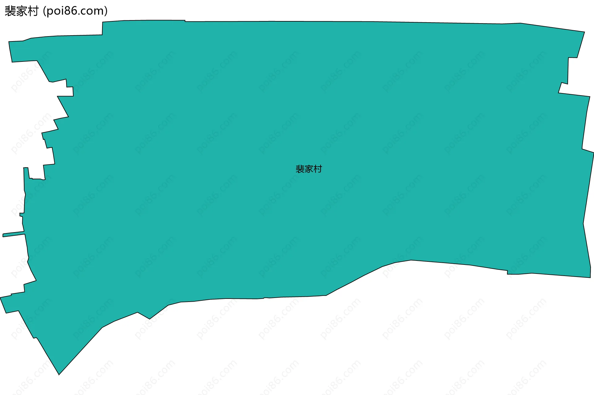 裴家村边界地图