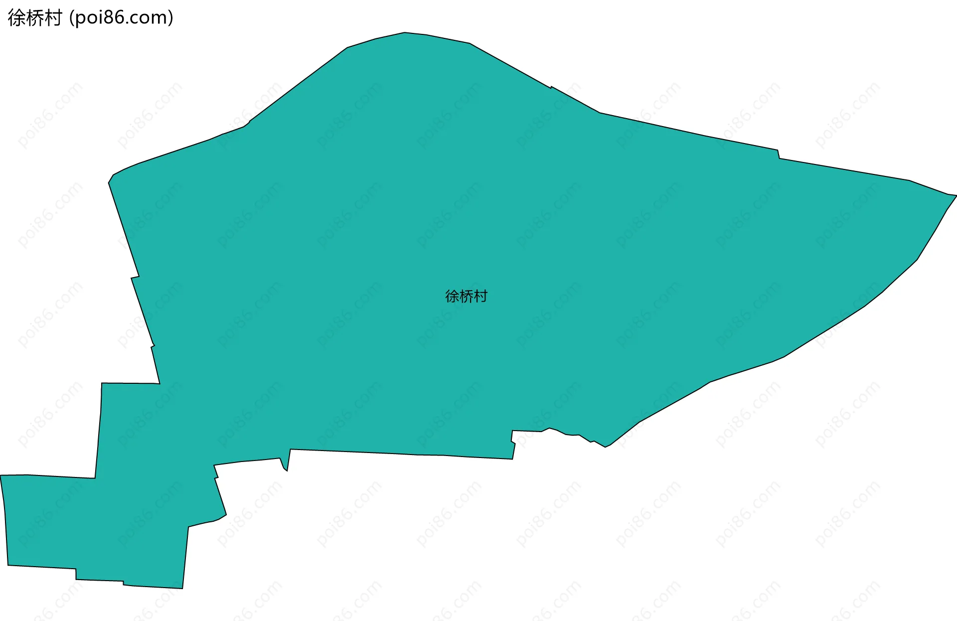 徐桥村边界地图