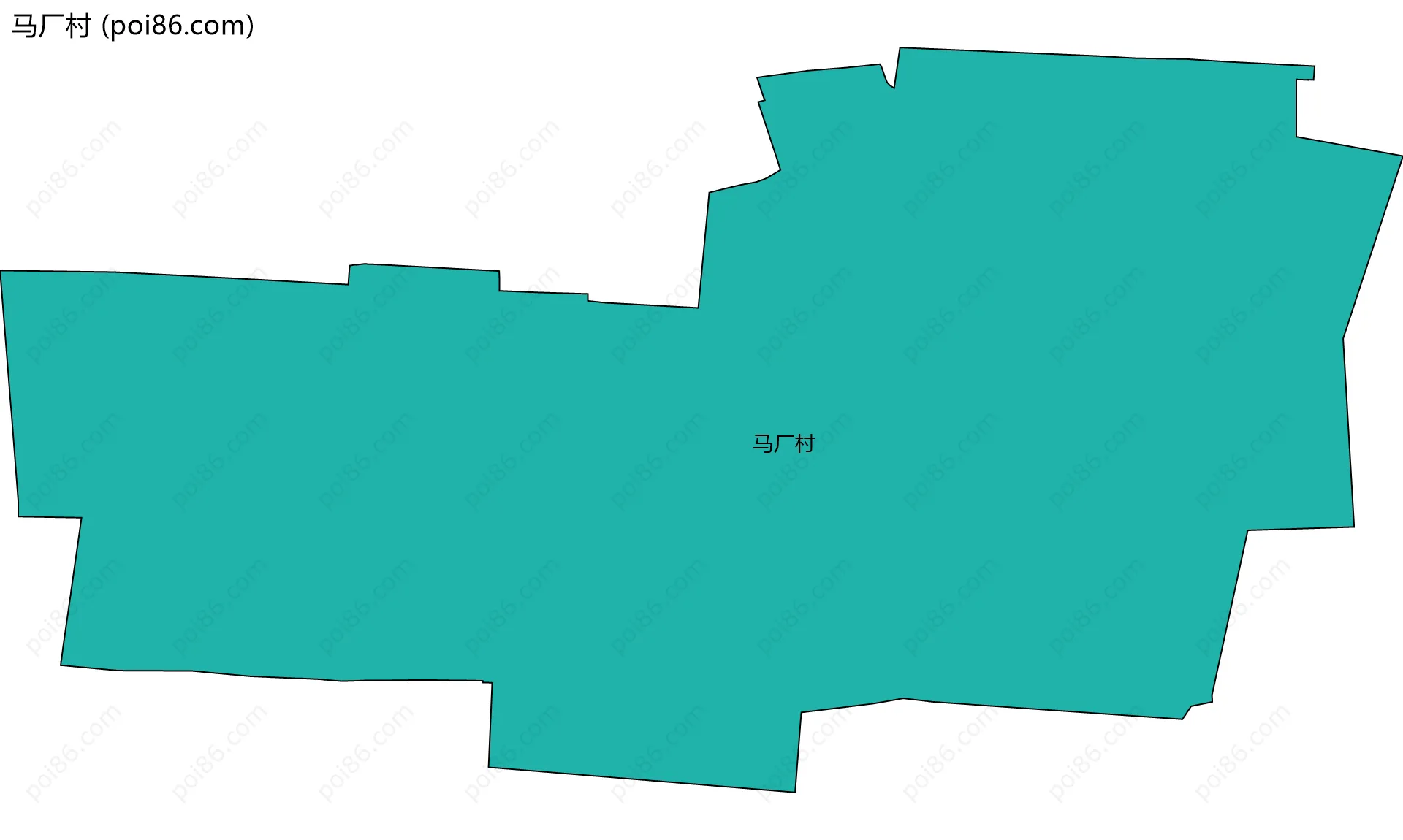 马厂村边界地图