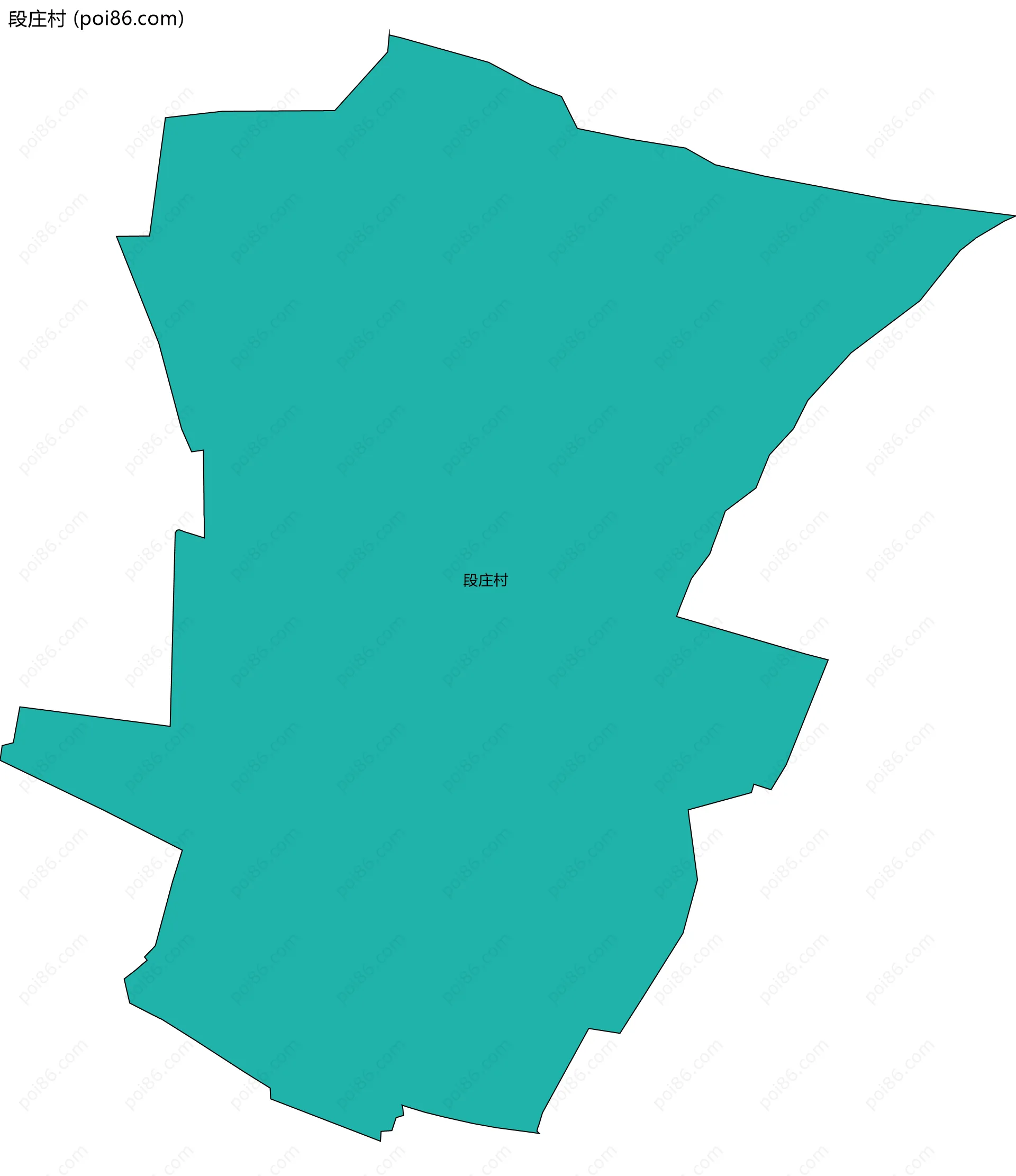 段庄村边界地图
