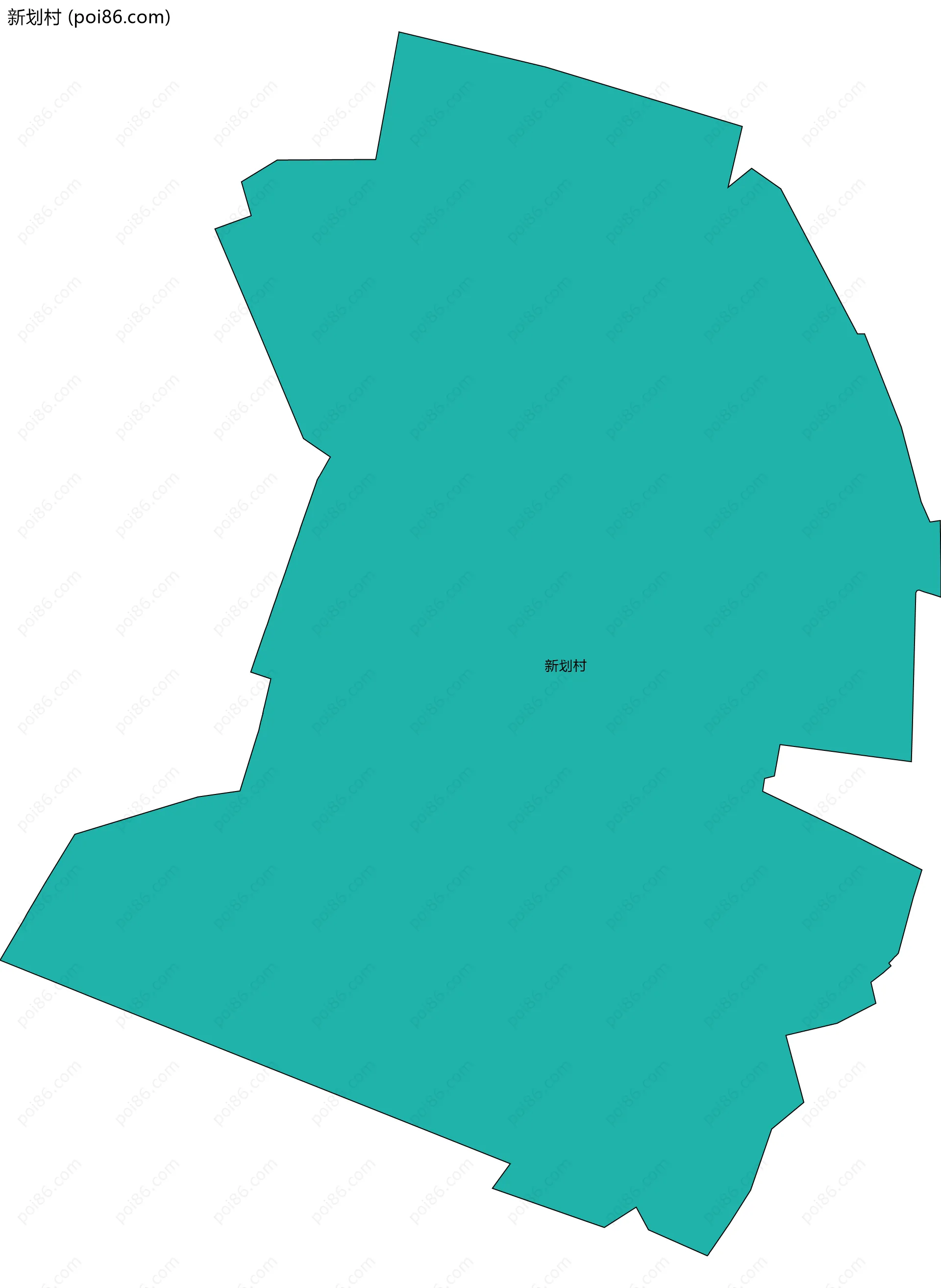 新划村边界地图