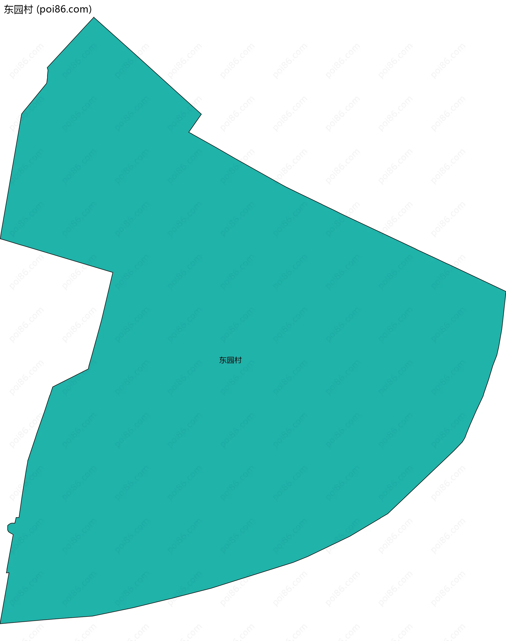 东园村边界地图