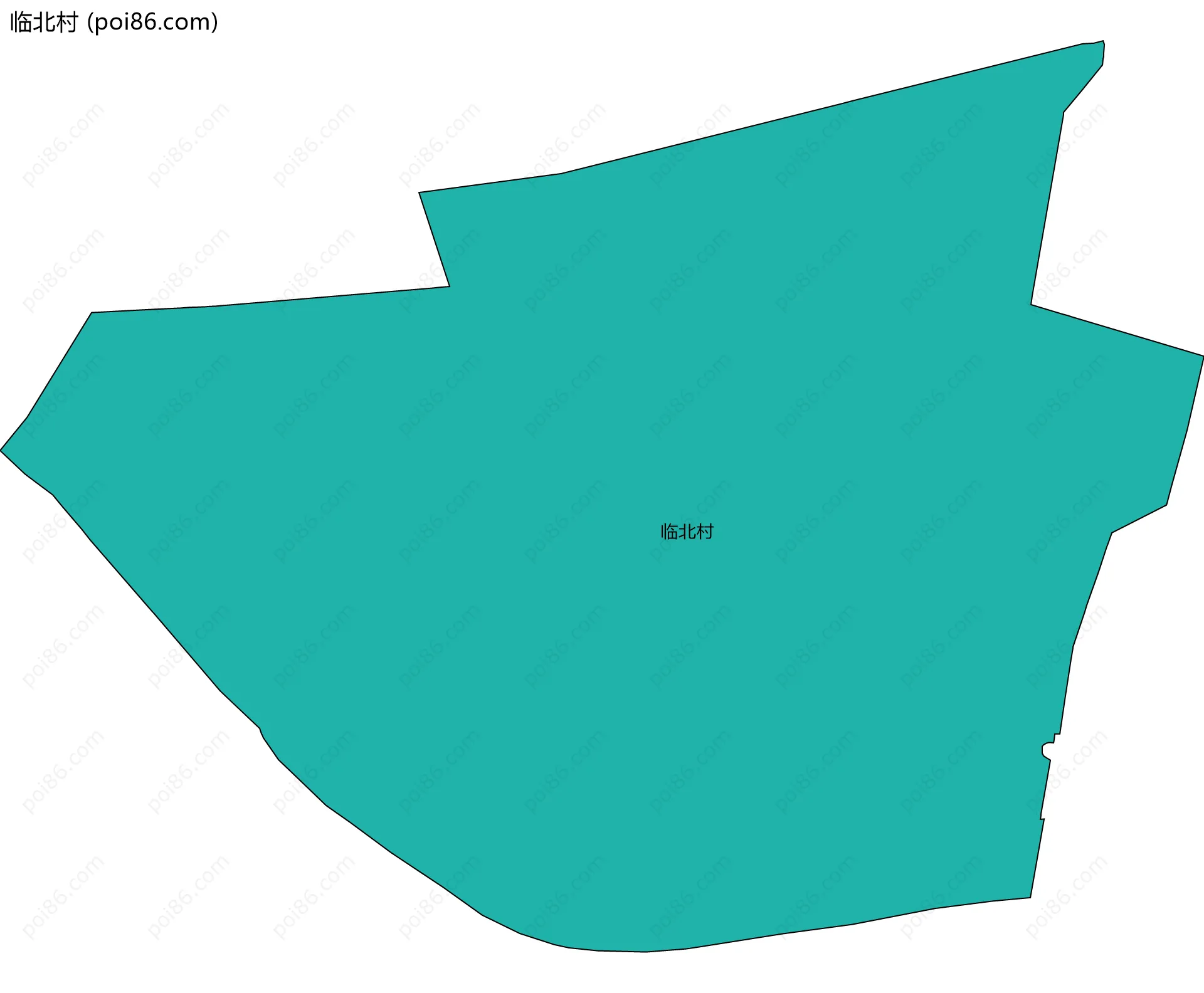 临北村边界地图