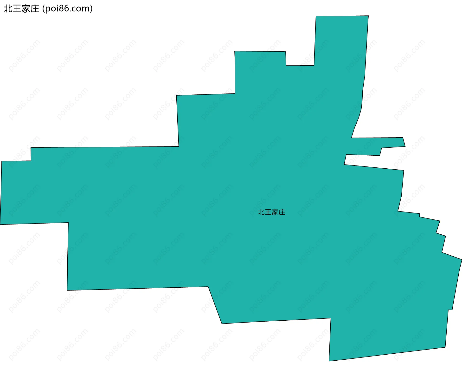 北王家庄边界地图