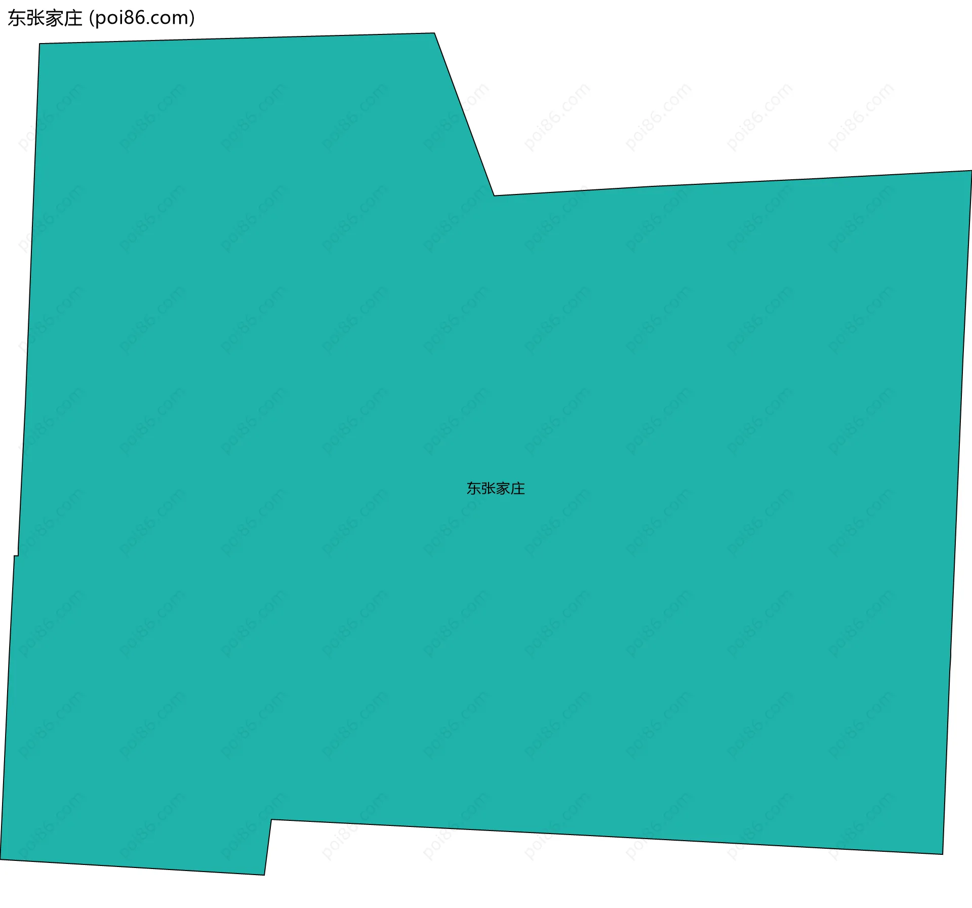 东张家庄边界地图