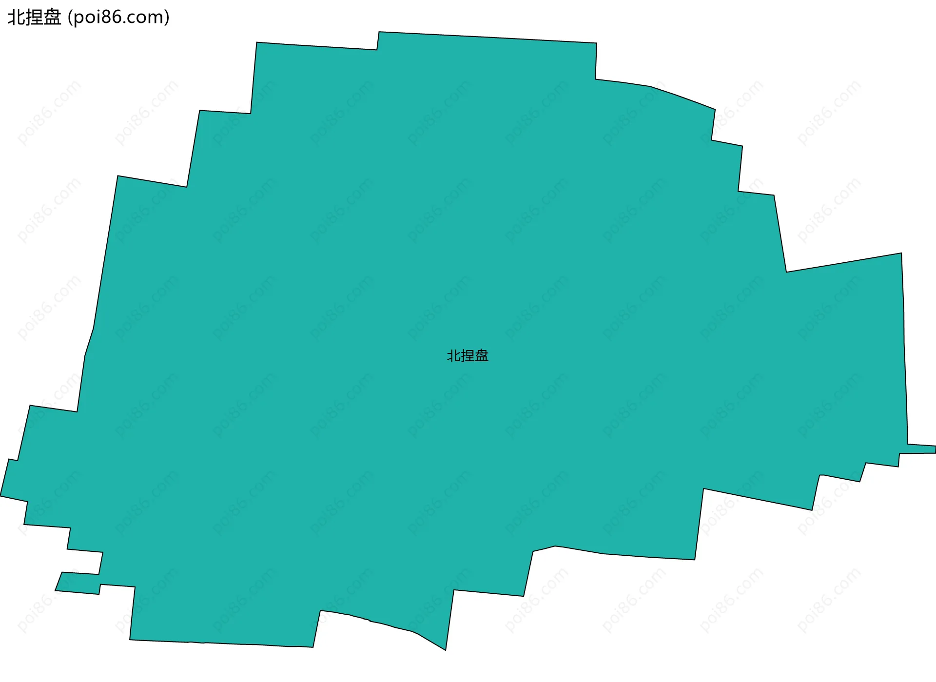 北捏盘边界地图