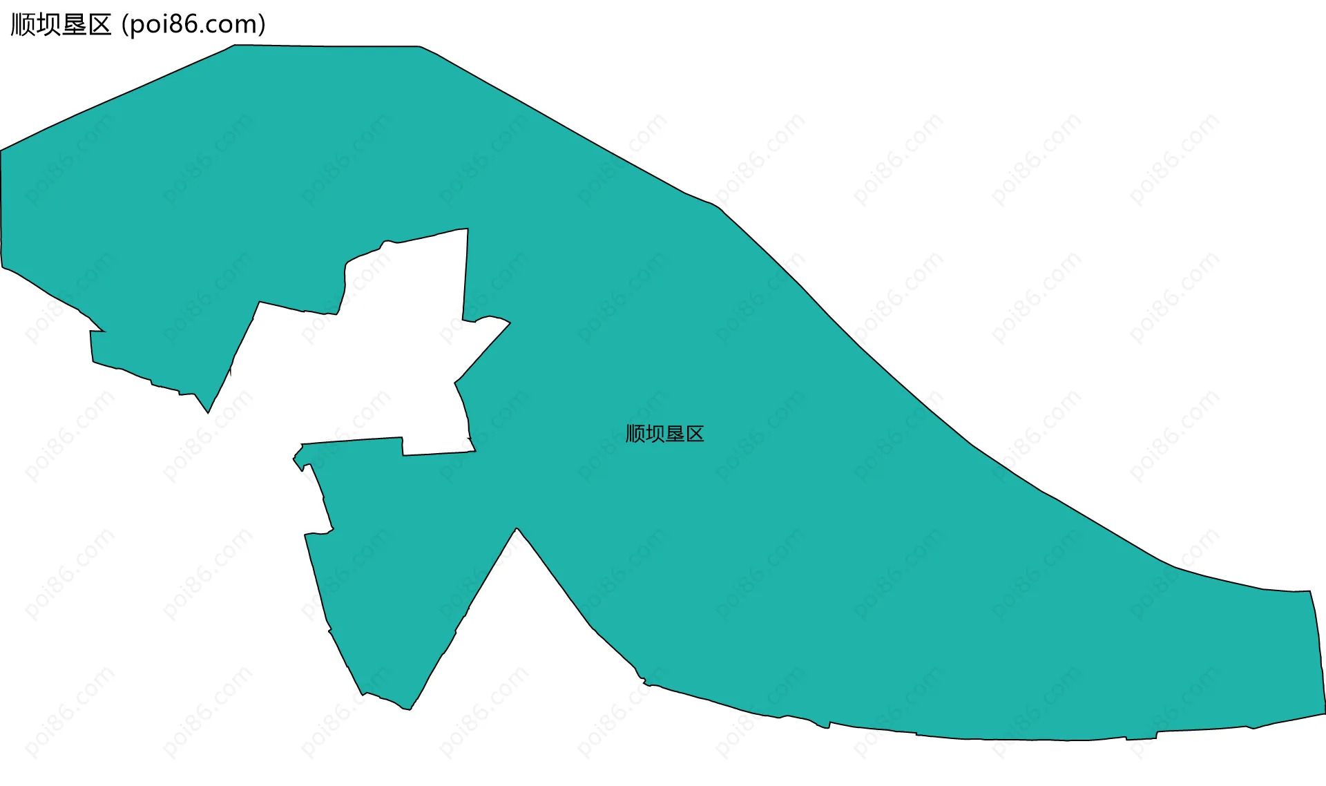 顺坝垦区边界地图