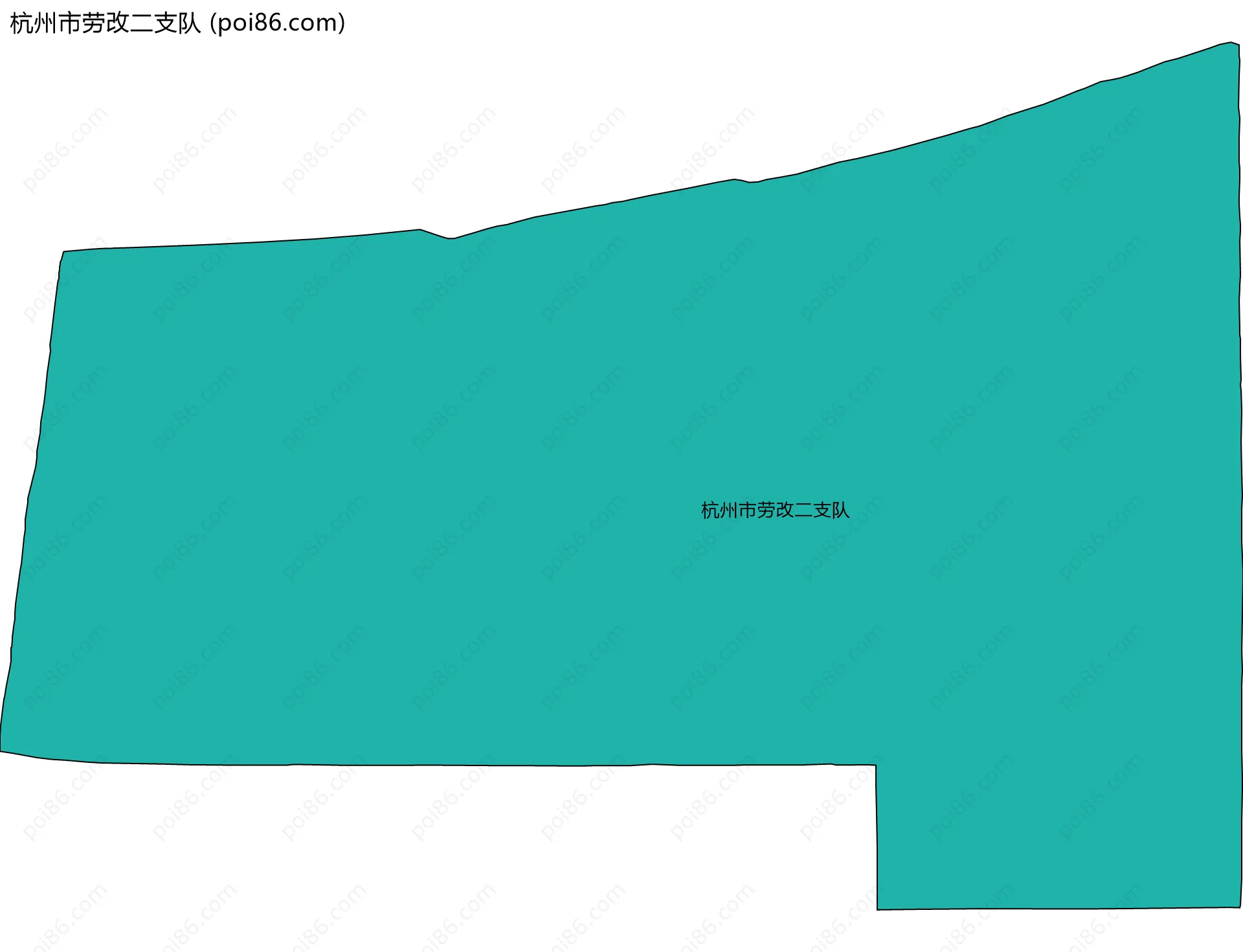 杭州市劳改二支队边界地图