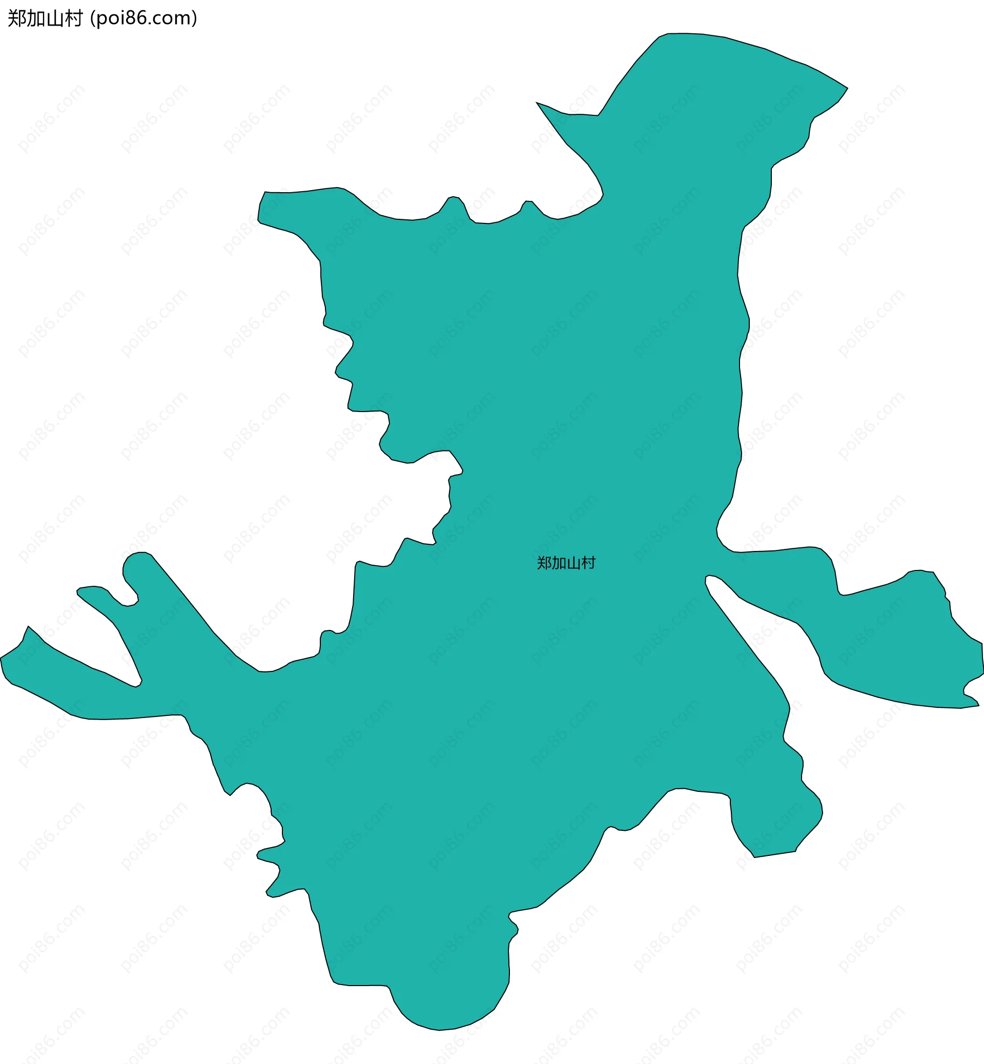 郑加山村边界地图