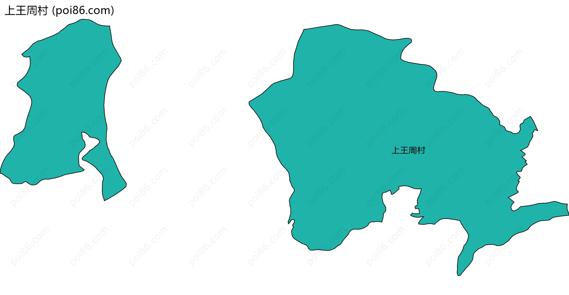 上王周村边界地图