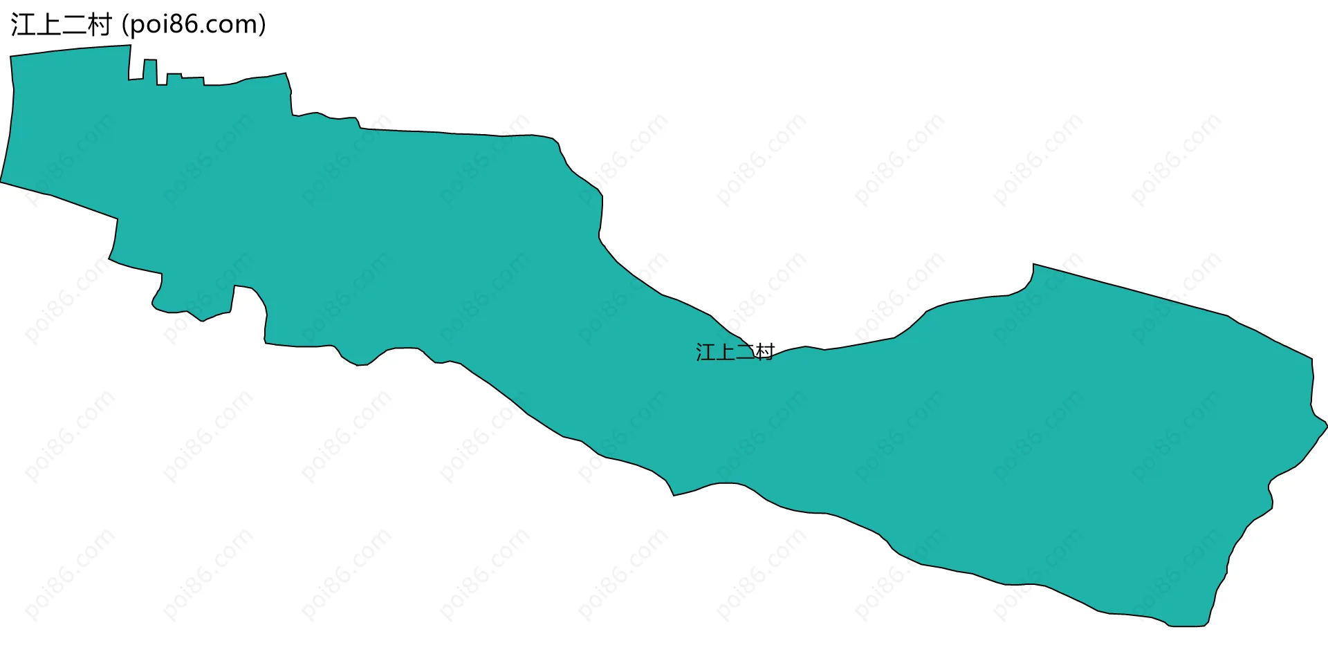 江上二村边界地图