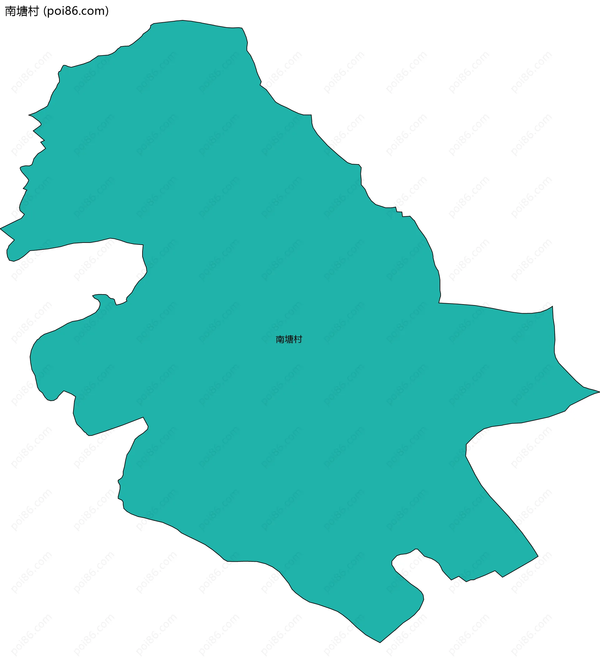 南塘村边界地图