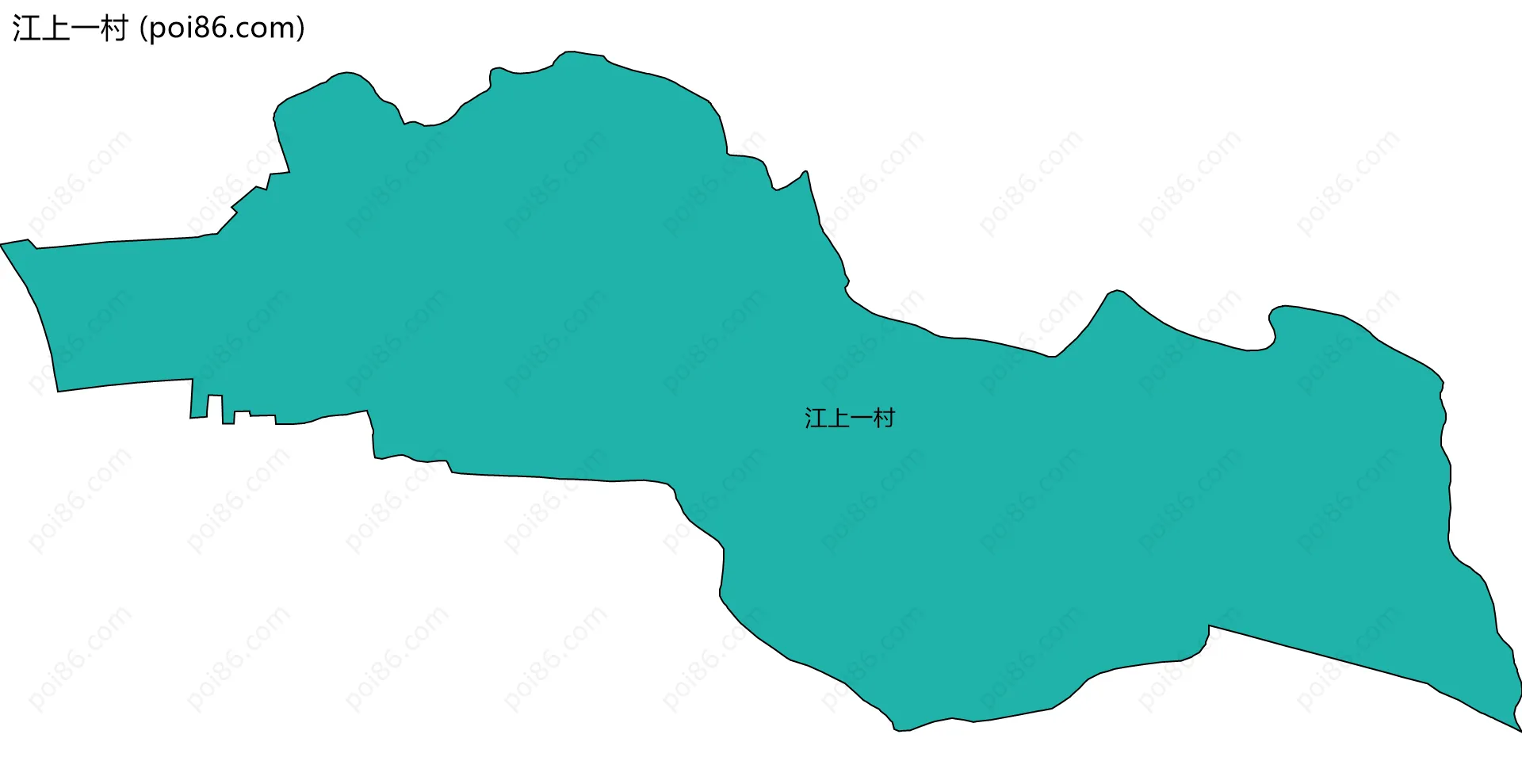 江上一村边界地图