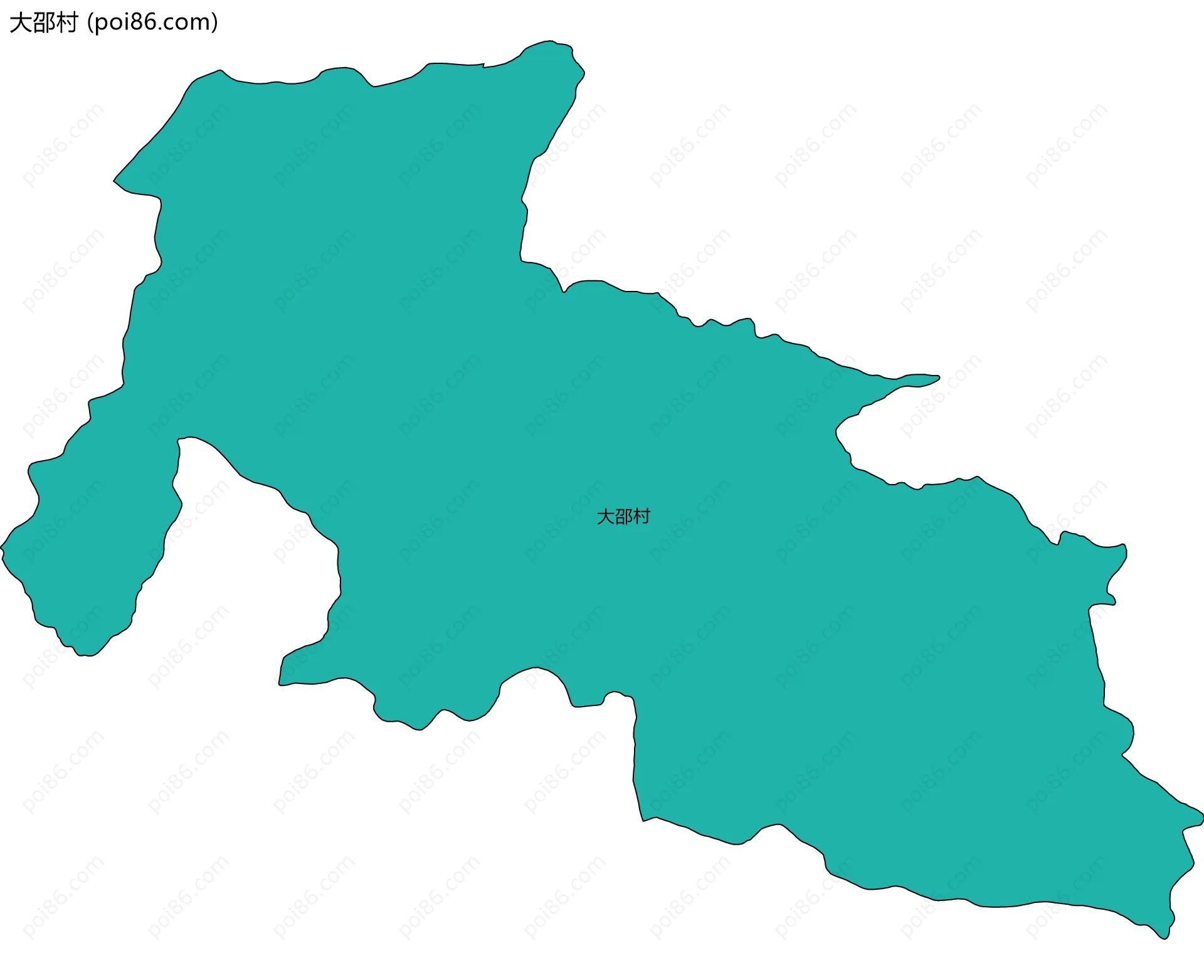 大邵村边界地图